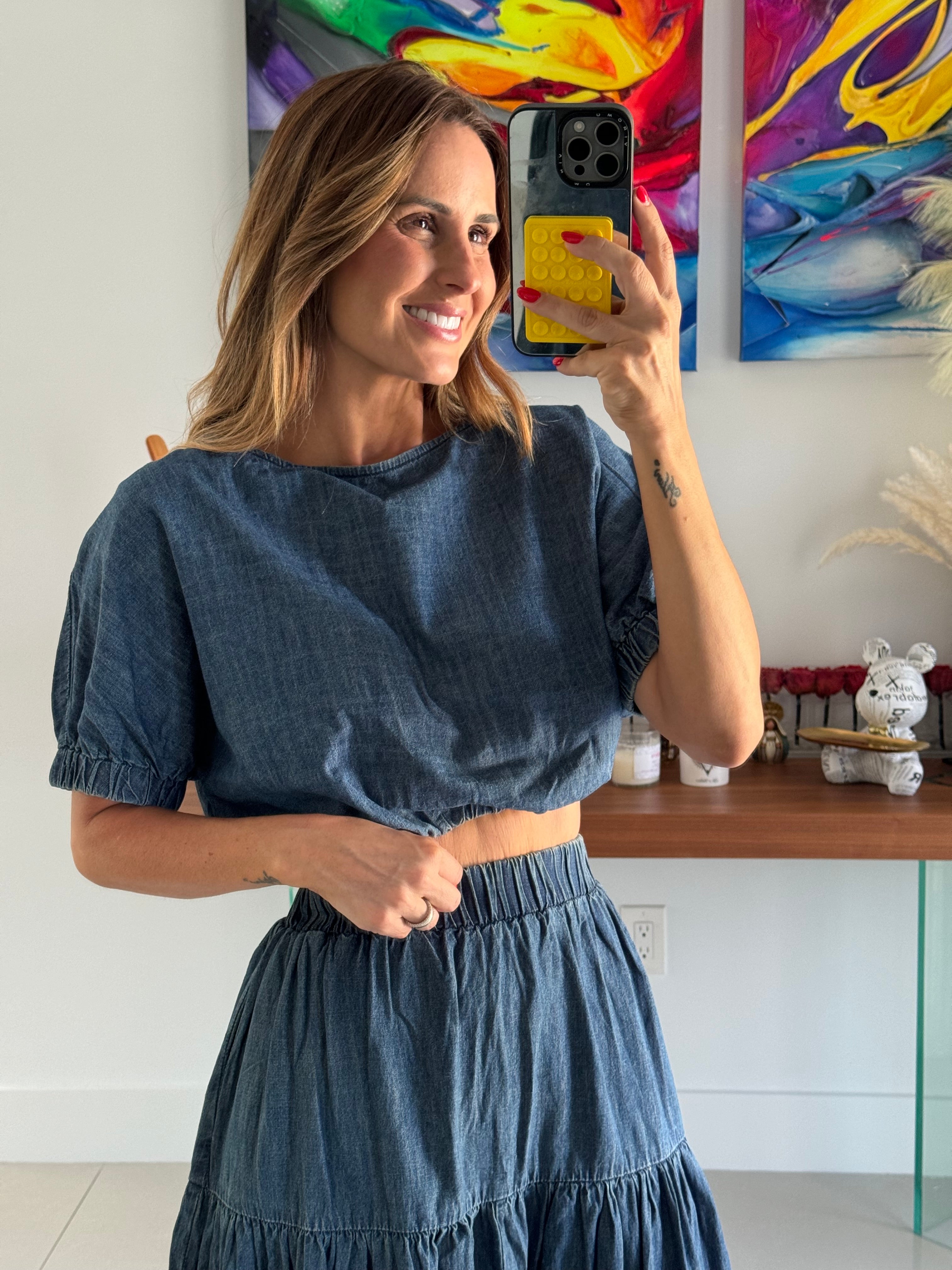 Set Denim Skirt