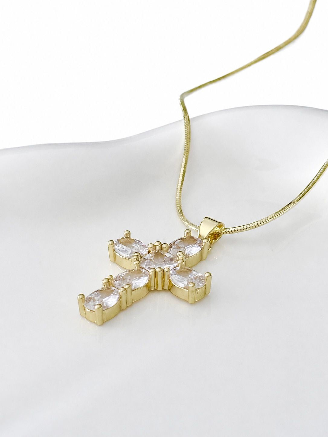 Radiant Cross Necklace