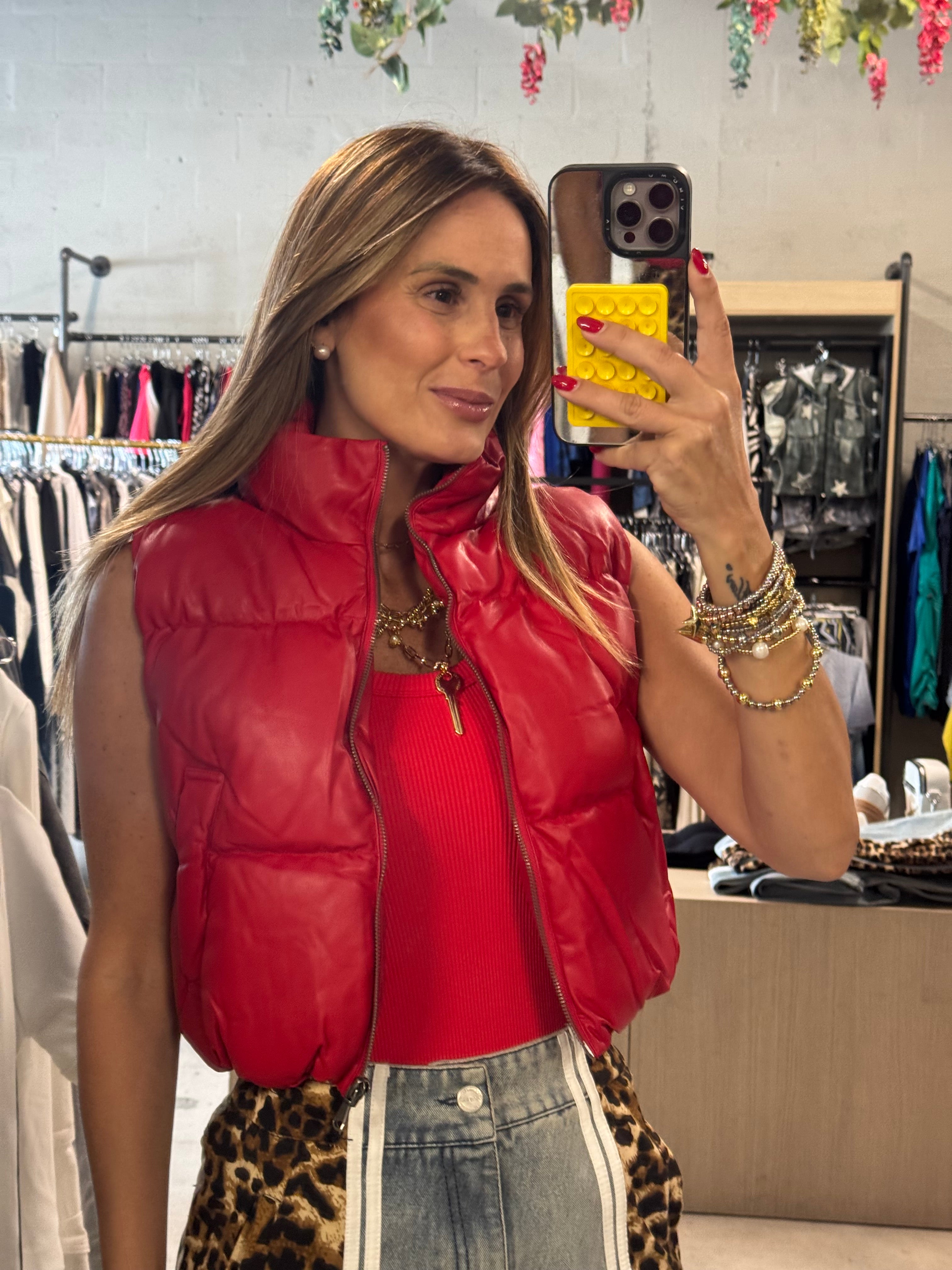 Vest Puffer Red