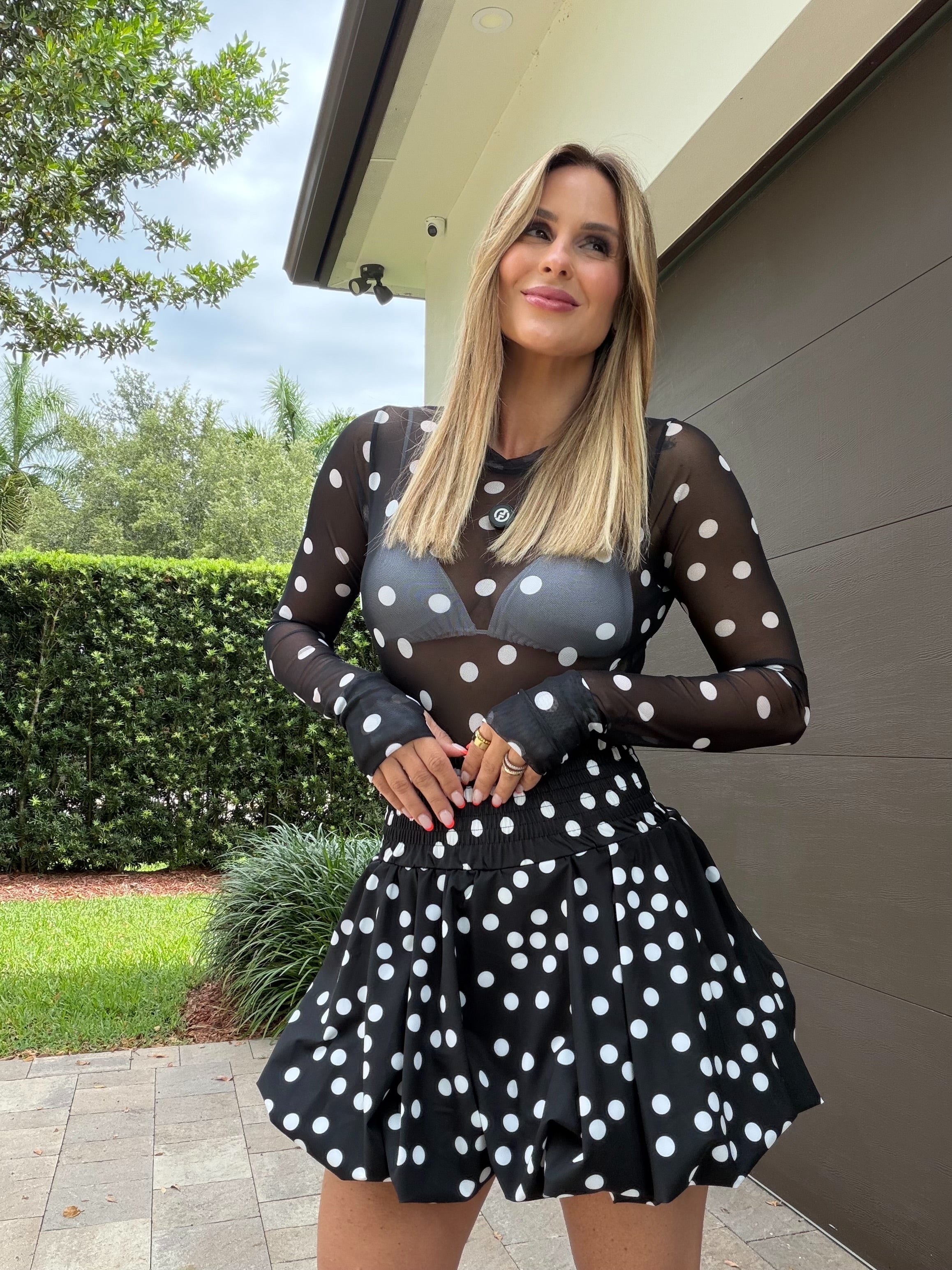 Bodysuit VSW Polka 90 (pre orden negro y beige)