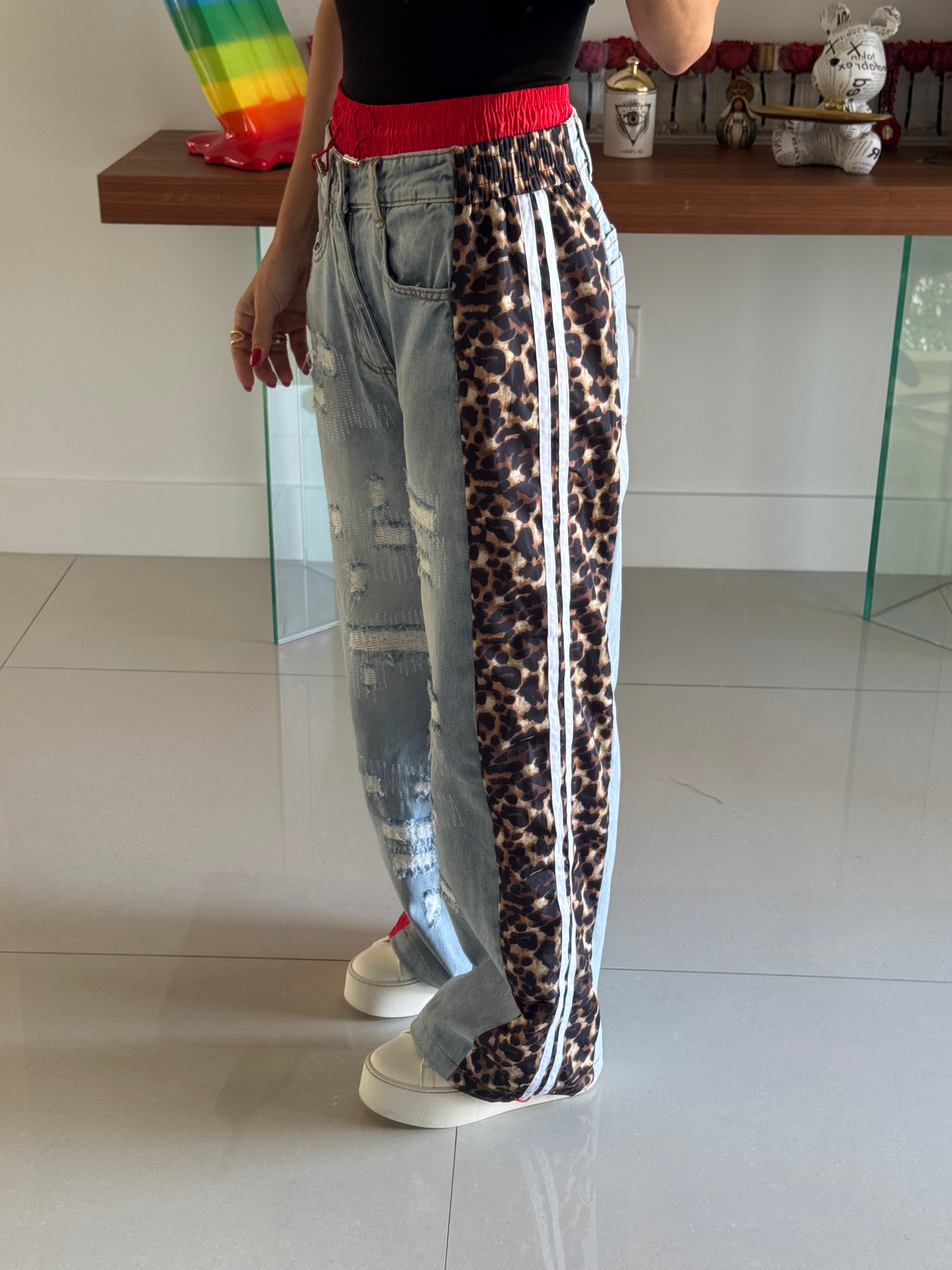 Jeans Dúo Leopard Pink
