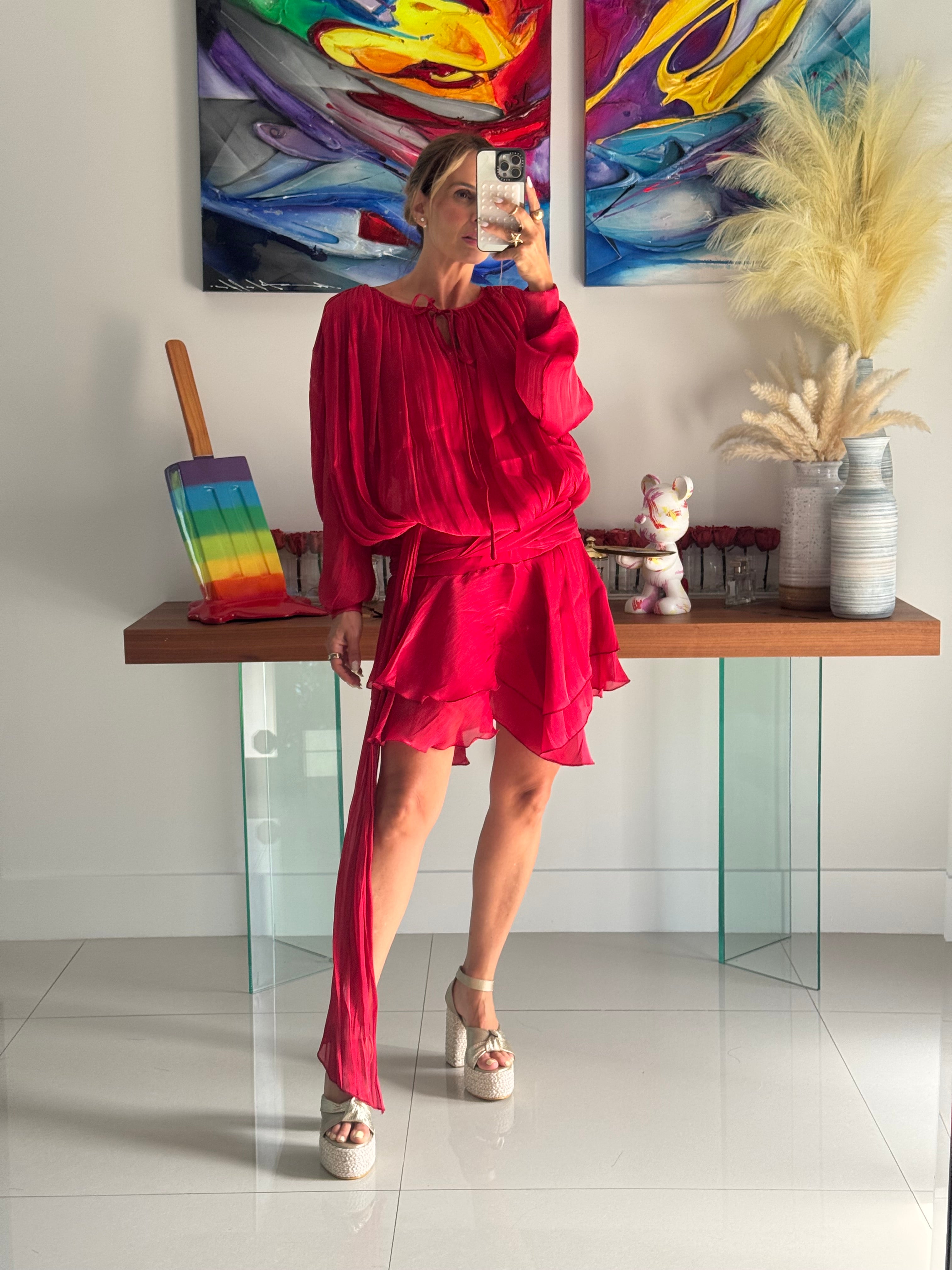 Dress Red Boho
