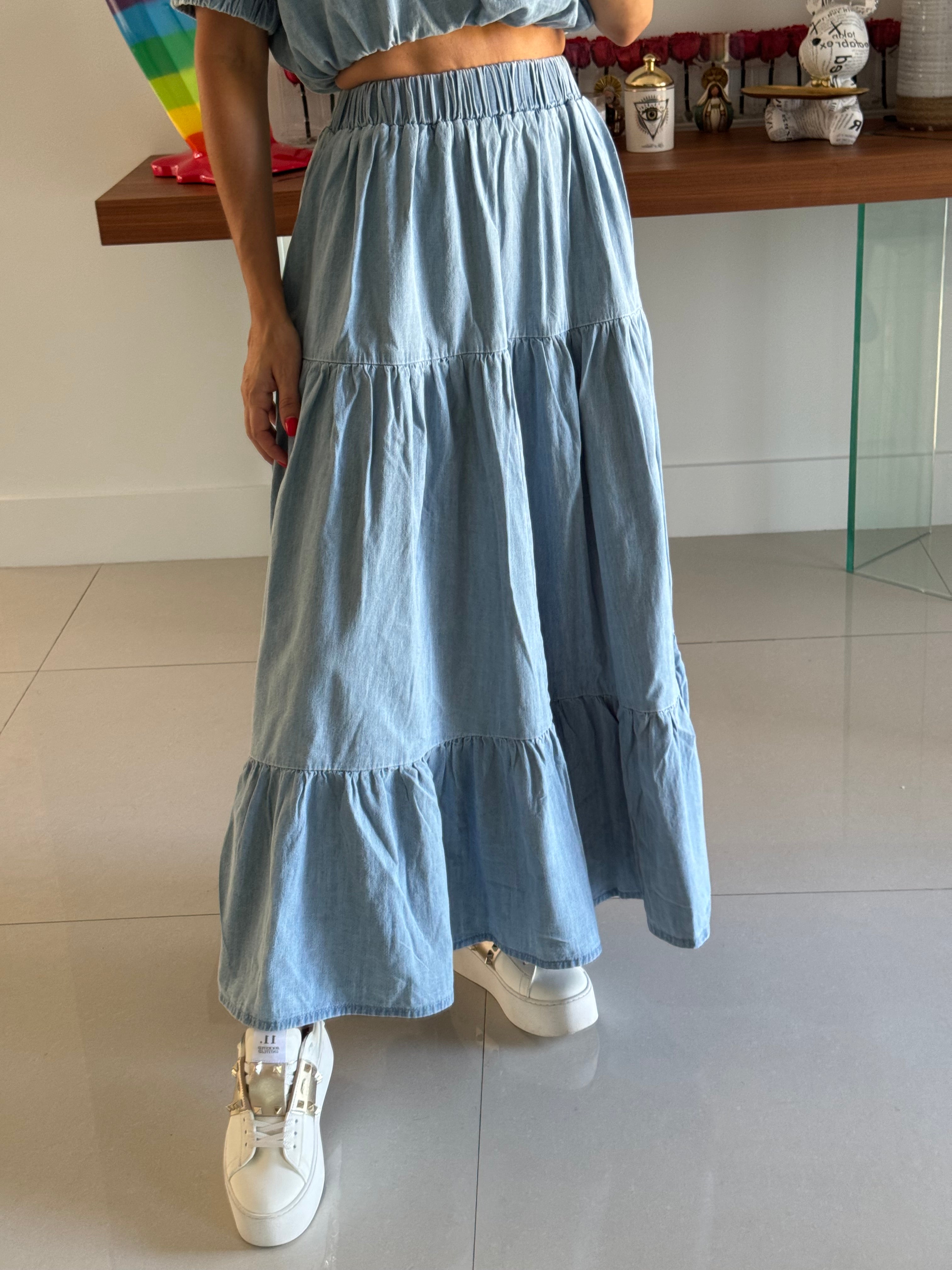 Set Denim Skirt