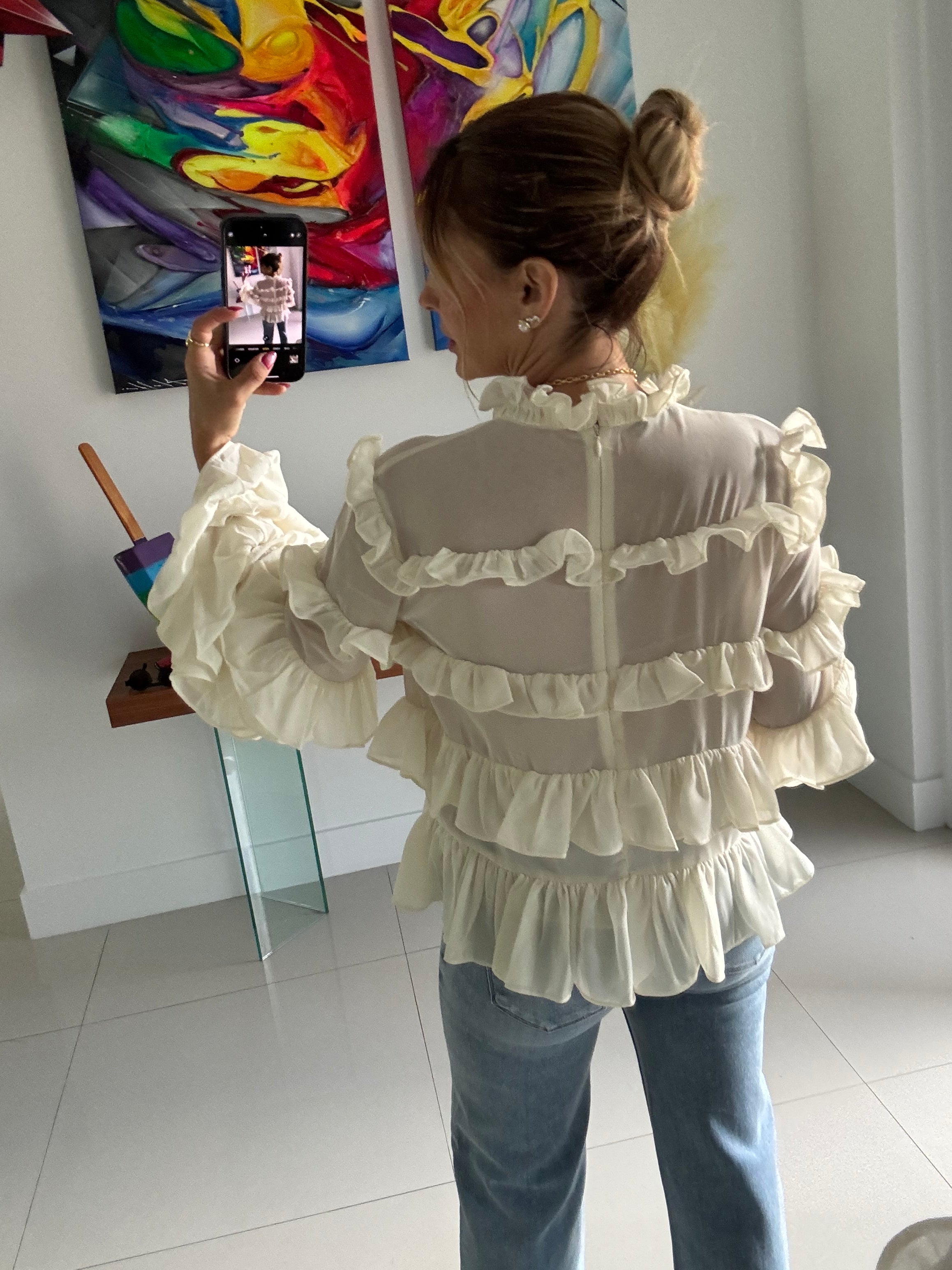 Top Boho Beige
