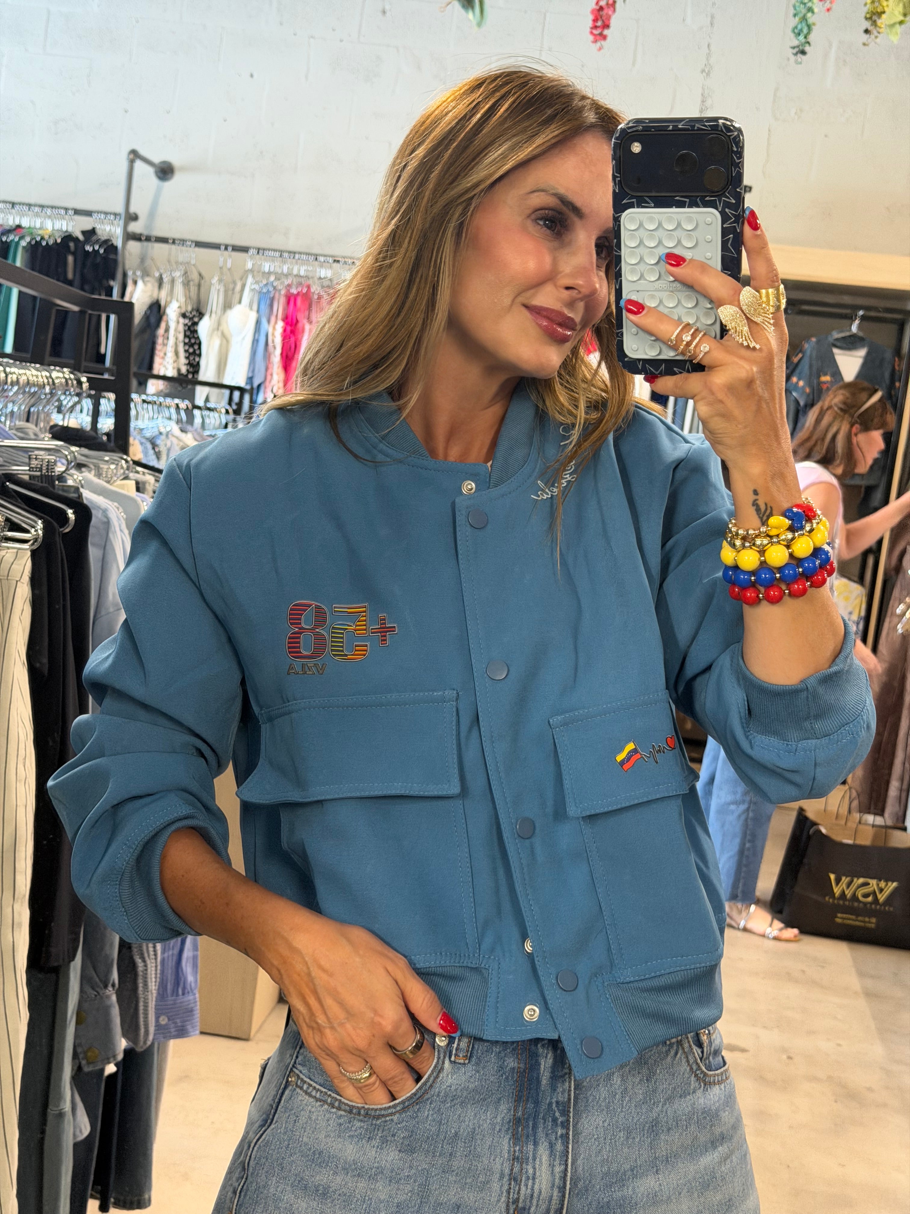 Jacket Blue bomber