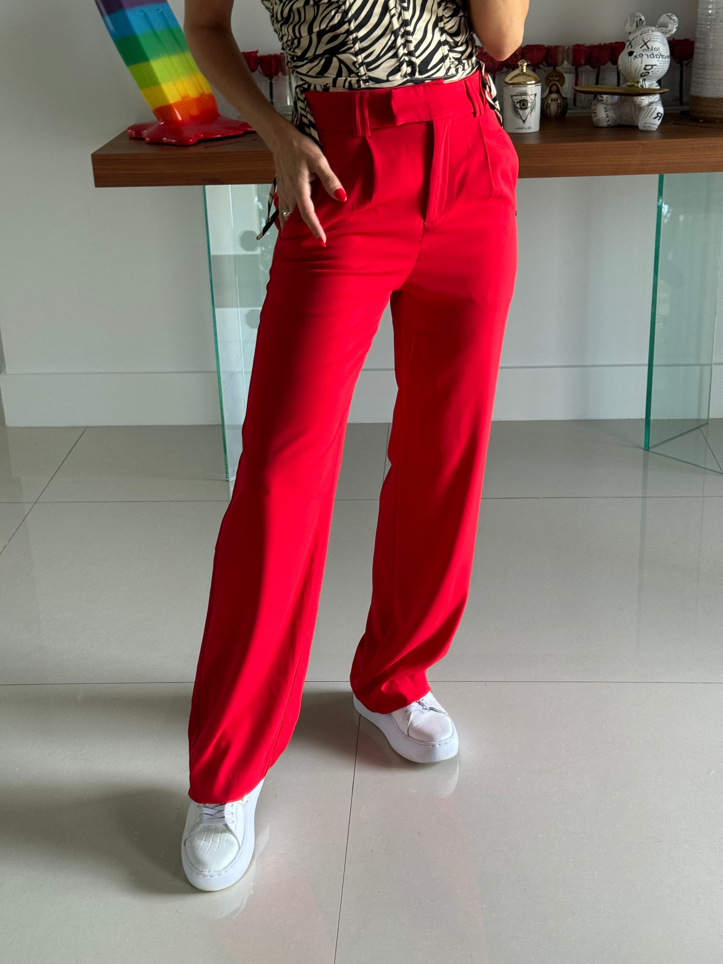 Pant Red Elegant