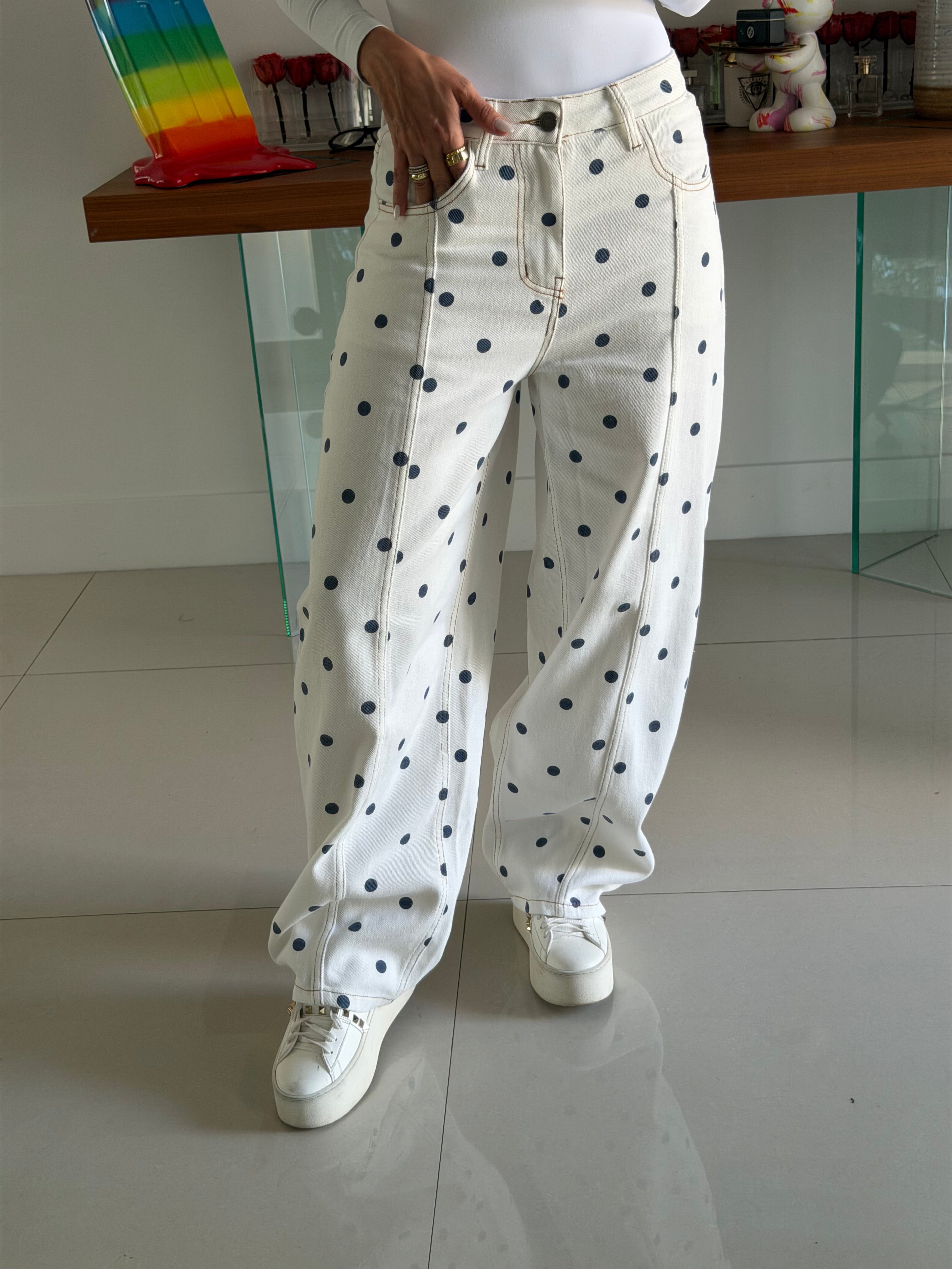 Jeans Polka Navy