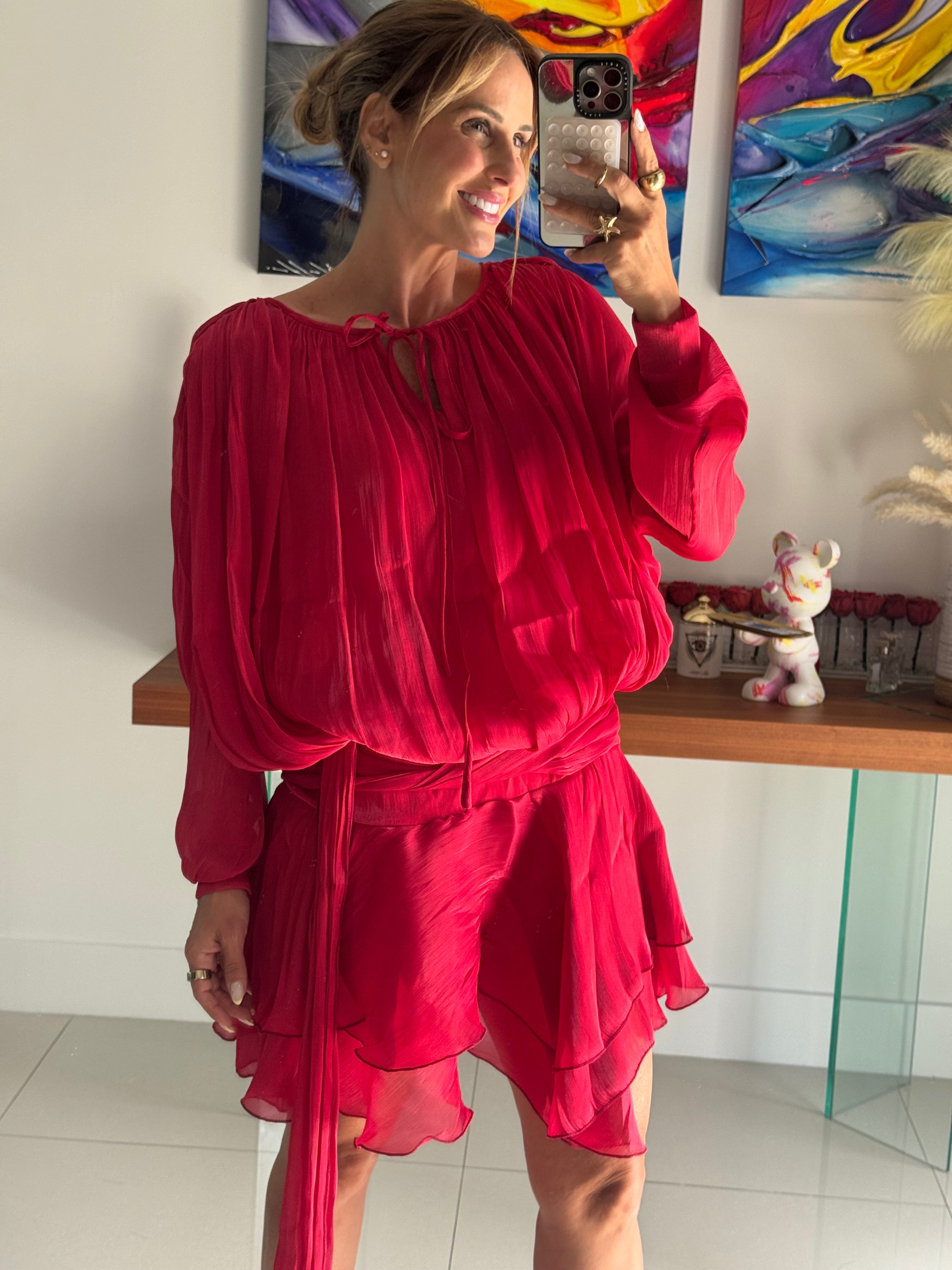 Dress Red Boho
