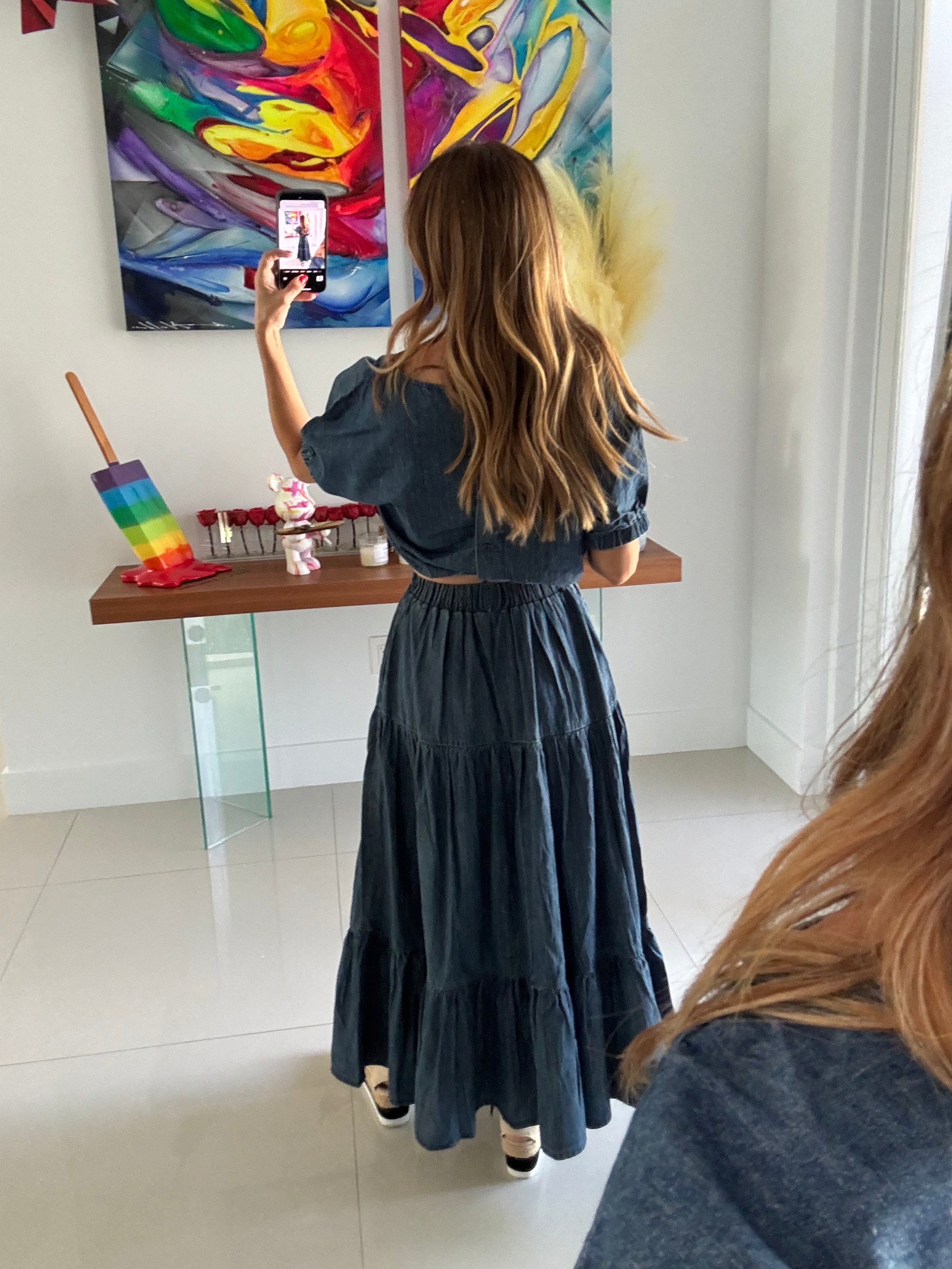 Set Denim Skirt
