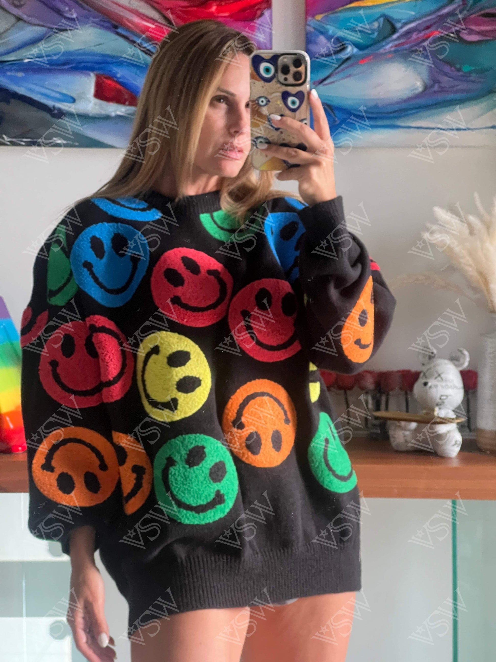 Sweater Happy FF - Sweater from [store] by VSW - women sweater