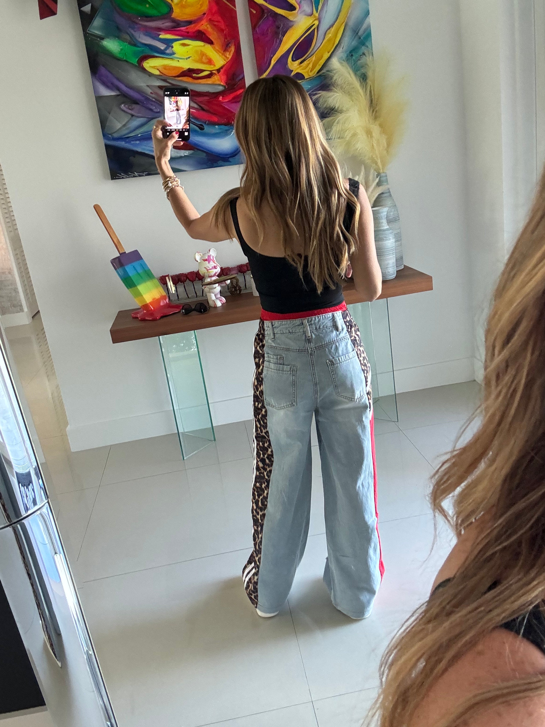 Jeans Dúo Leopard Pink