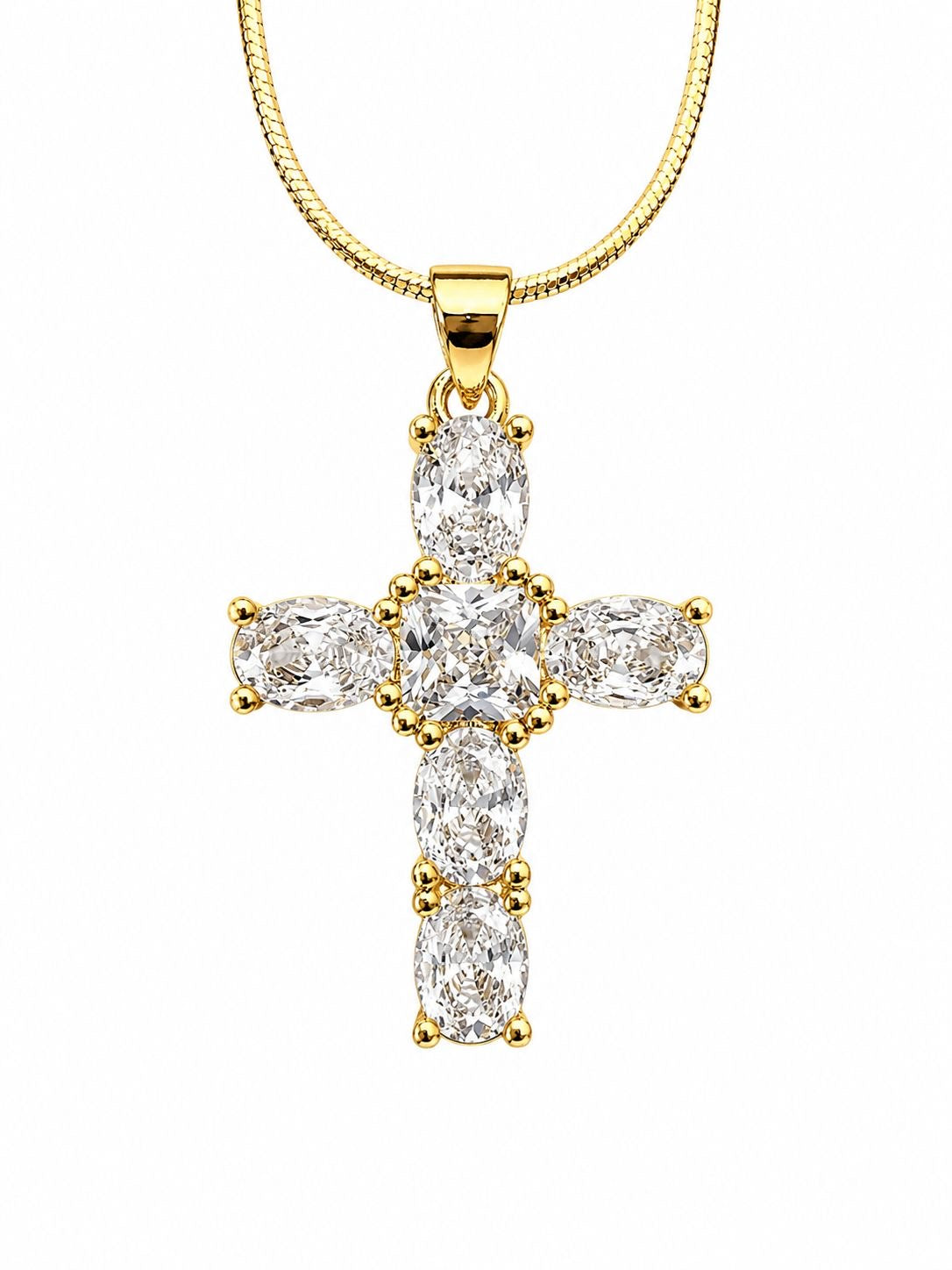 Radiant Cross Necklace