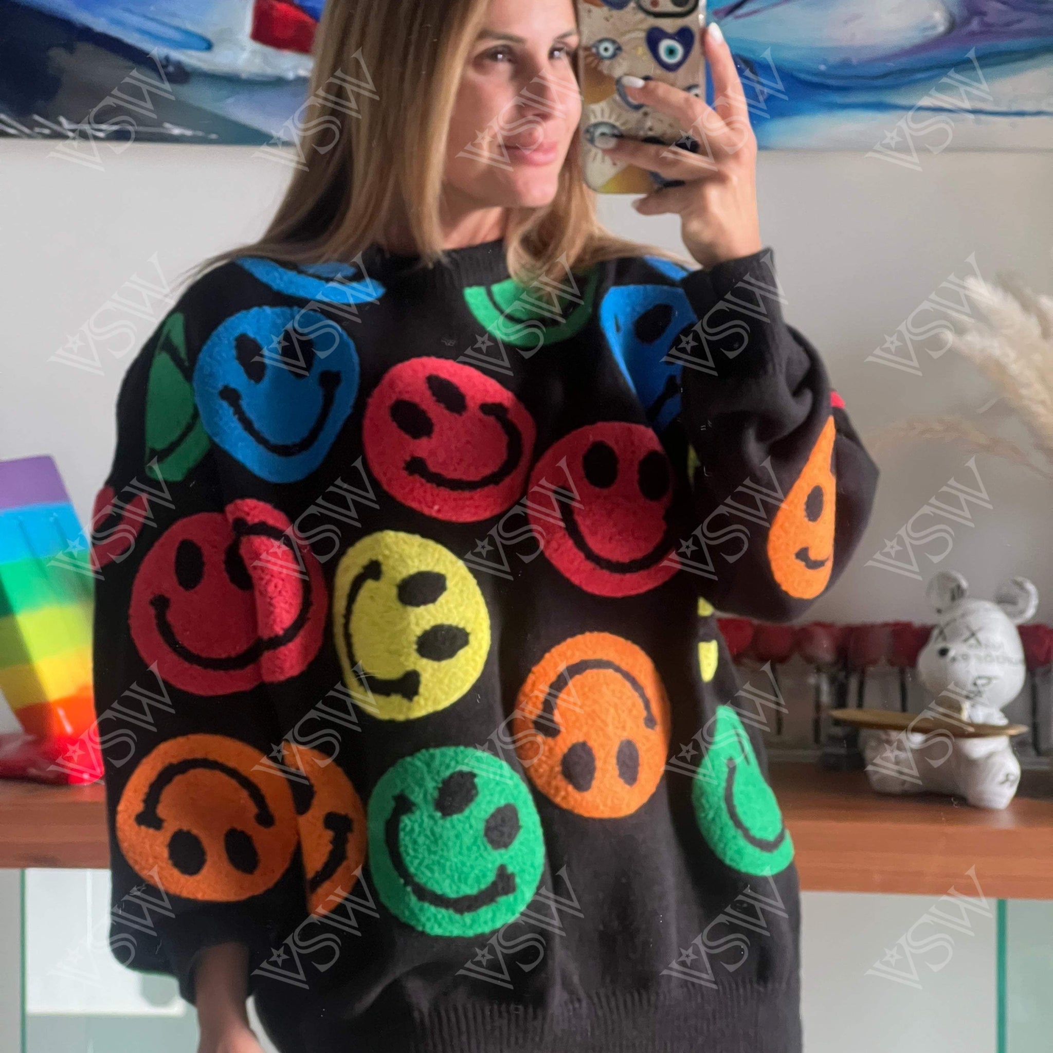 Sweater Happy FF - Sweater from [store] by VSW - women sweater