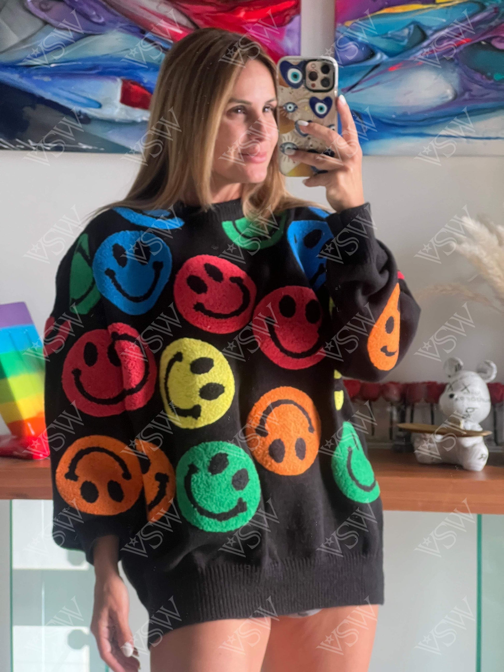 Sweater Happy FF - Sweater from [store] by VSW - women sweater