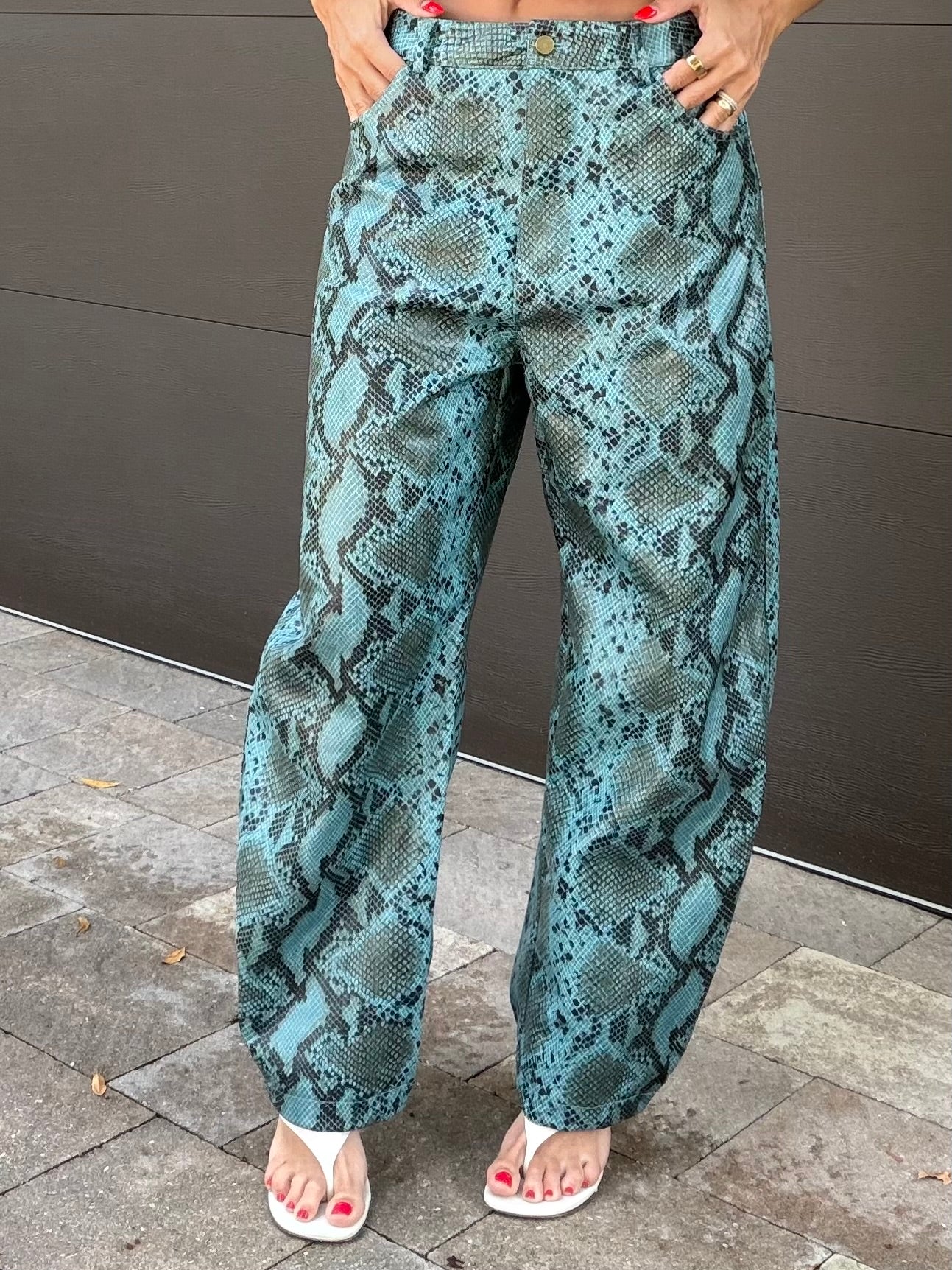 Pant Ita Cuero Snake