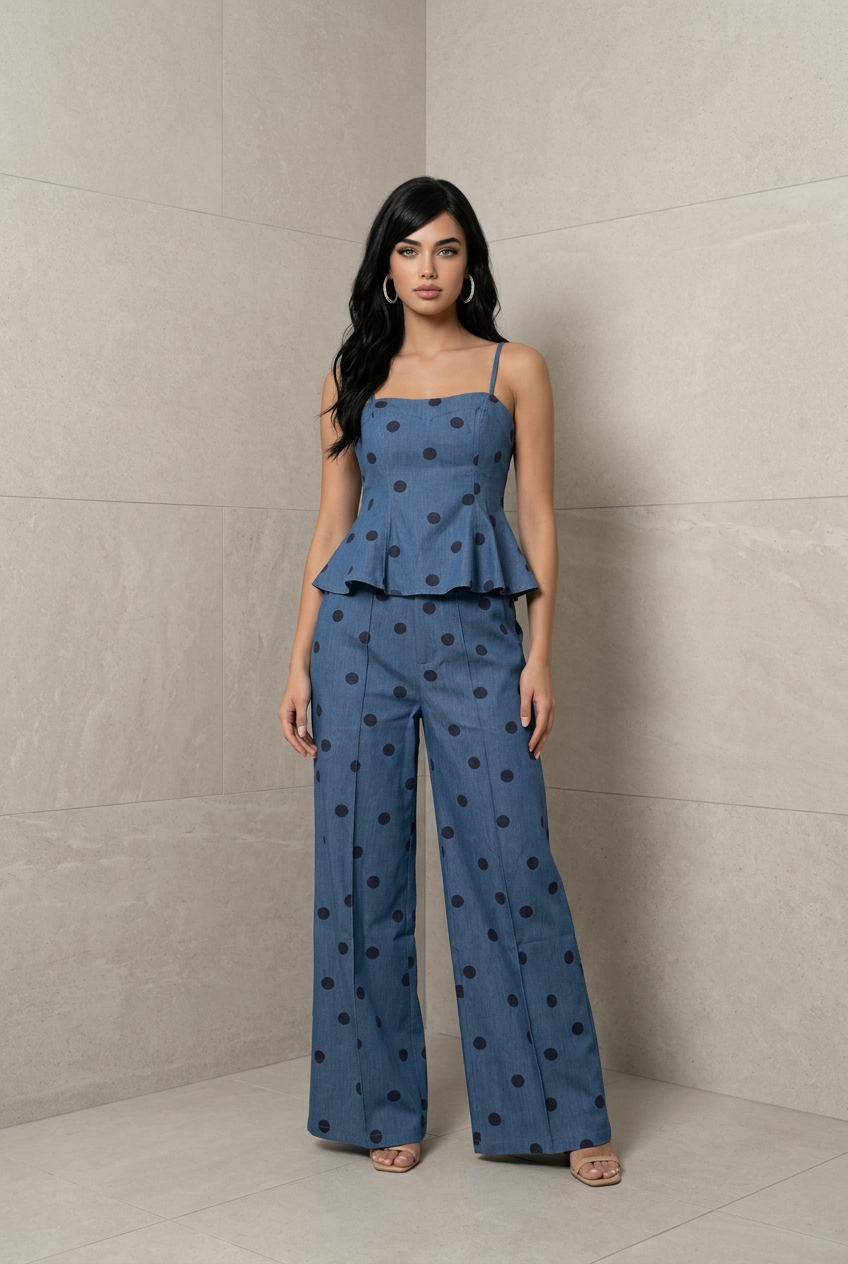 Set Polka Navy