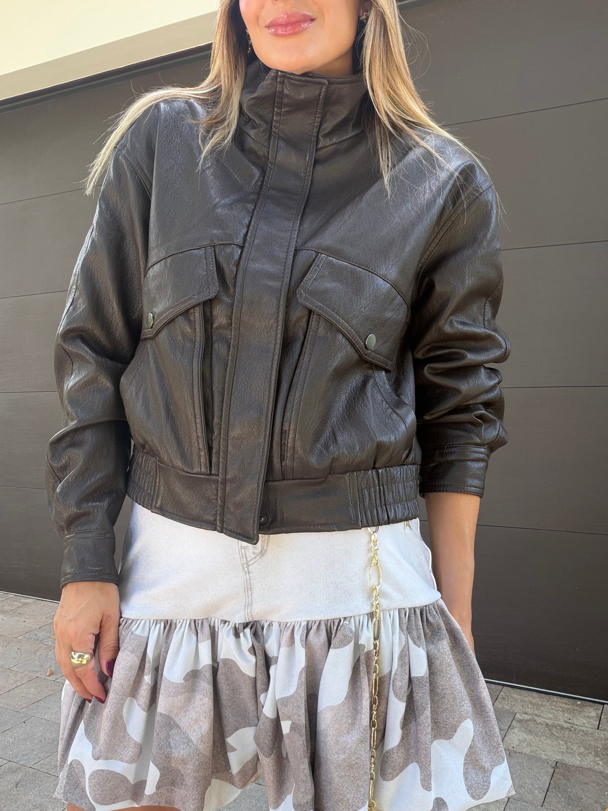 Jacket Cuero Viral