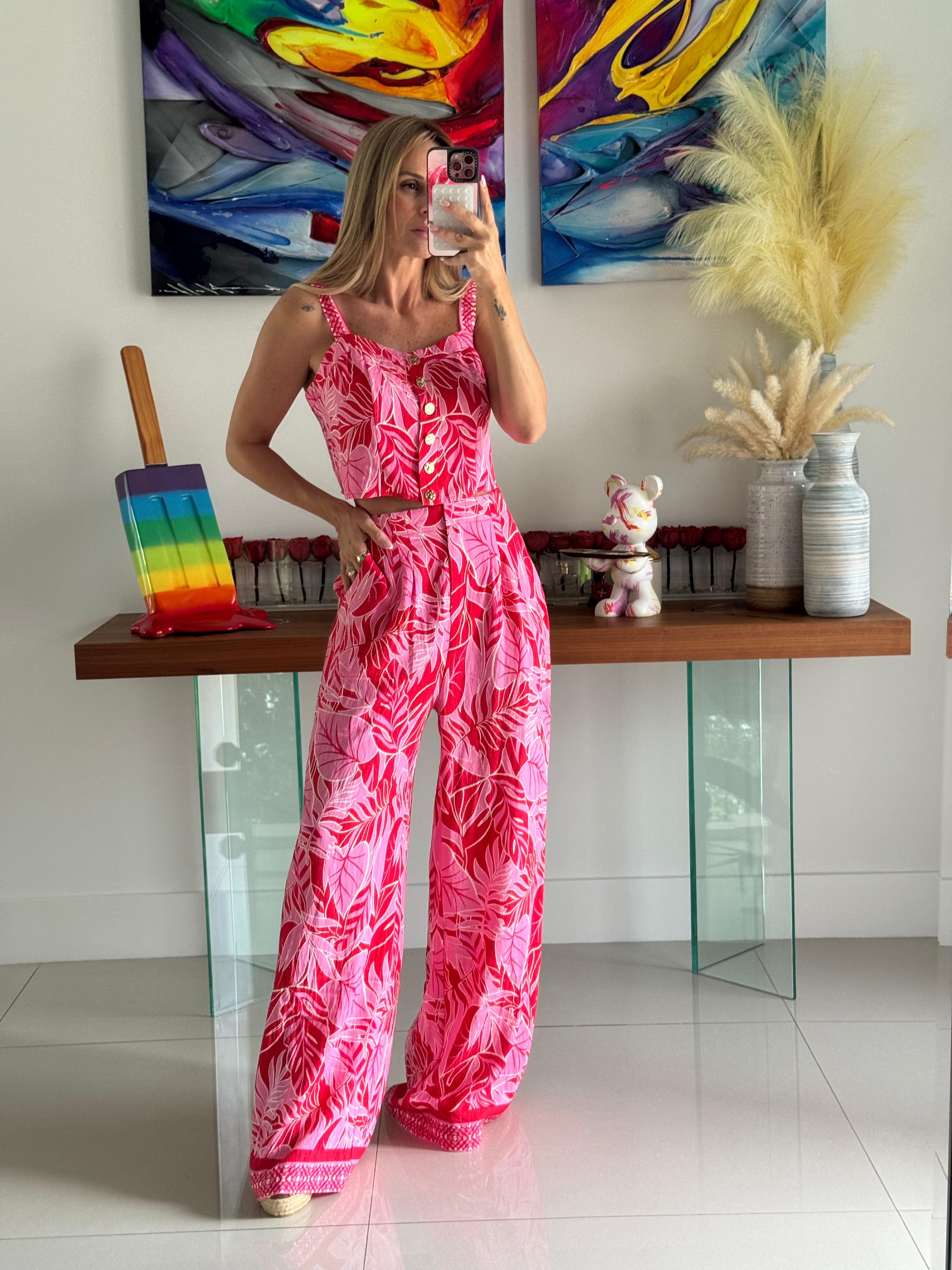 Set Pink Red