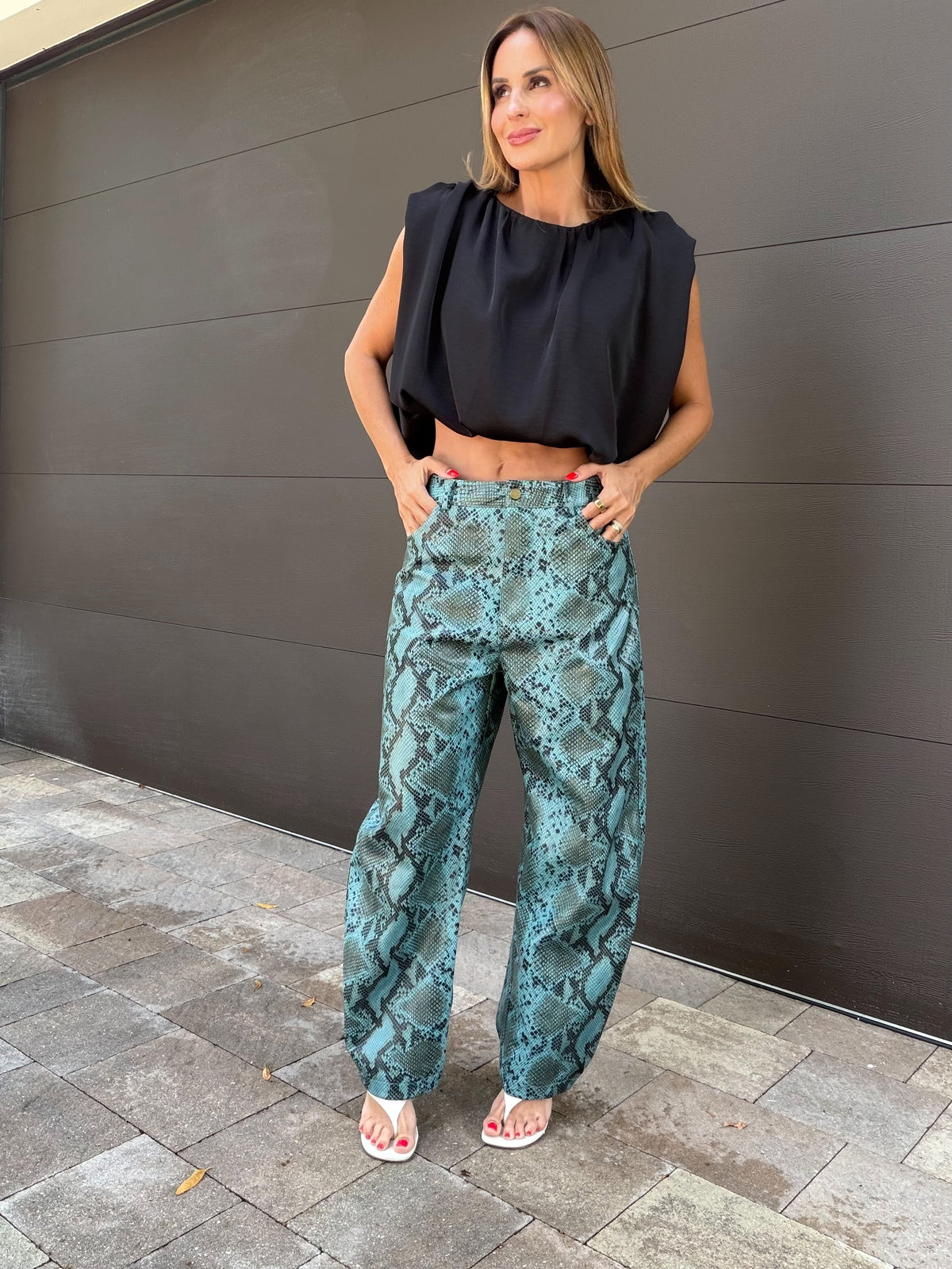 Pant Ita Cuero Snake
