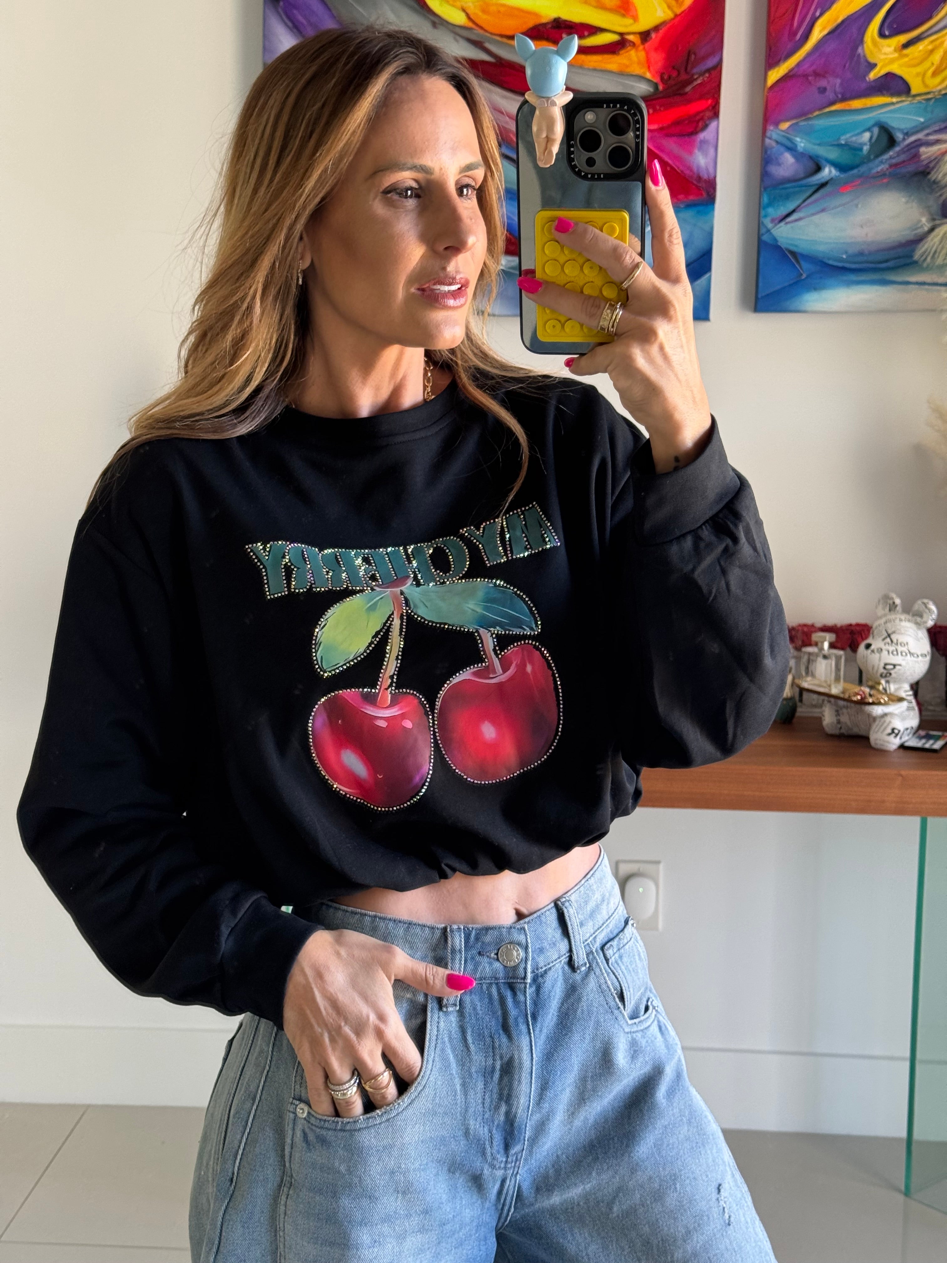 Sweater Crop My Cherry
