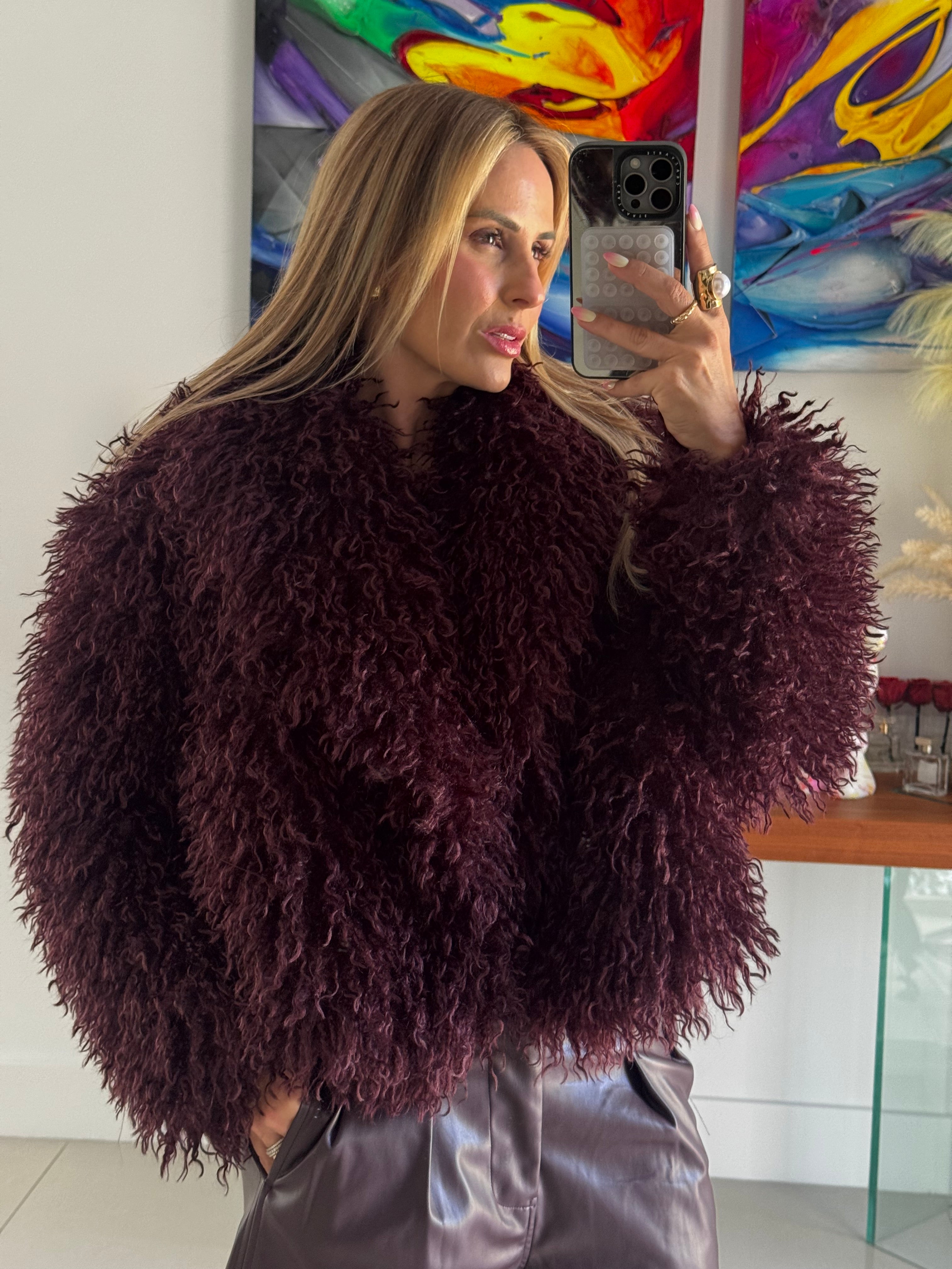 Jacket Wine Pelos