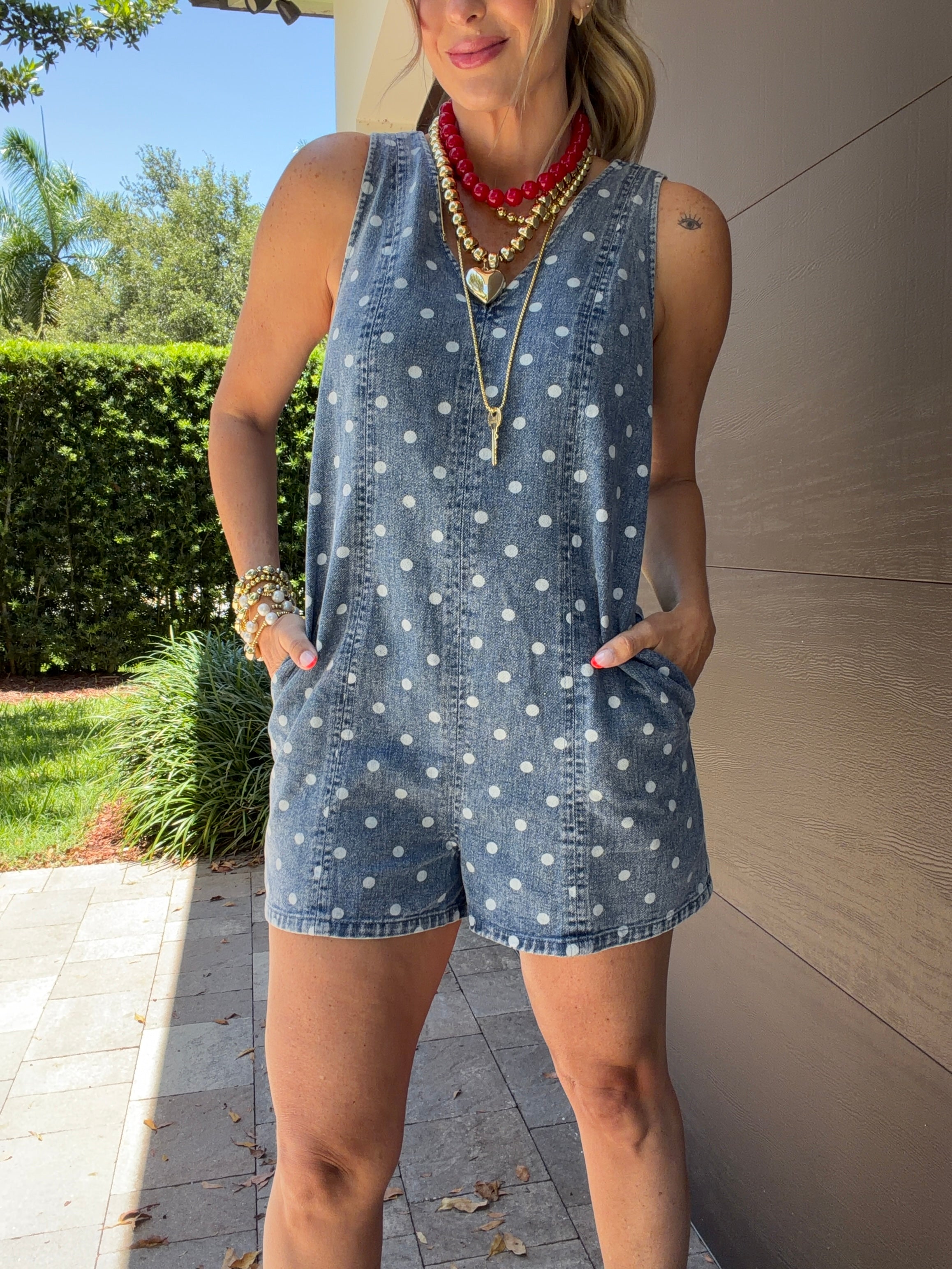 Romper Polka Den