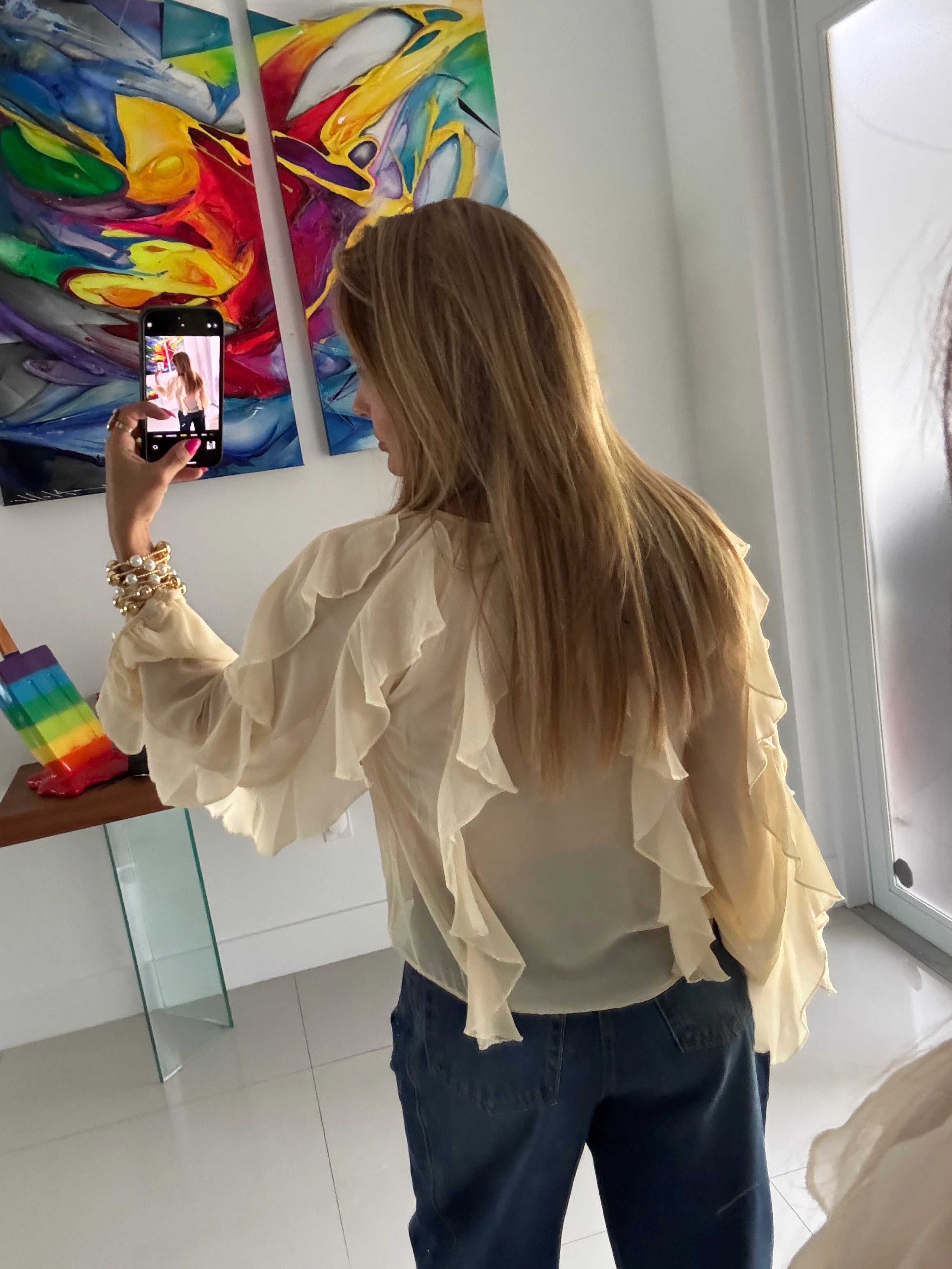 Top Boho Vainilla