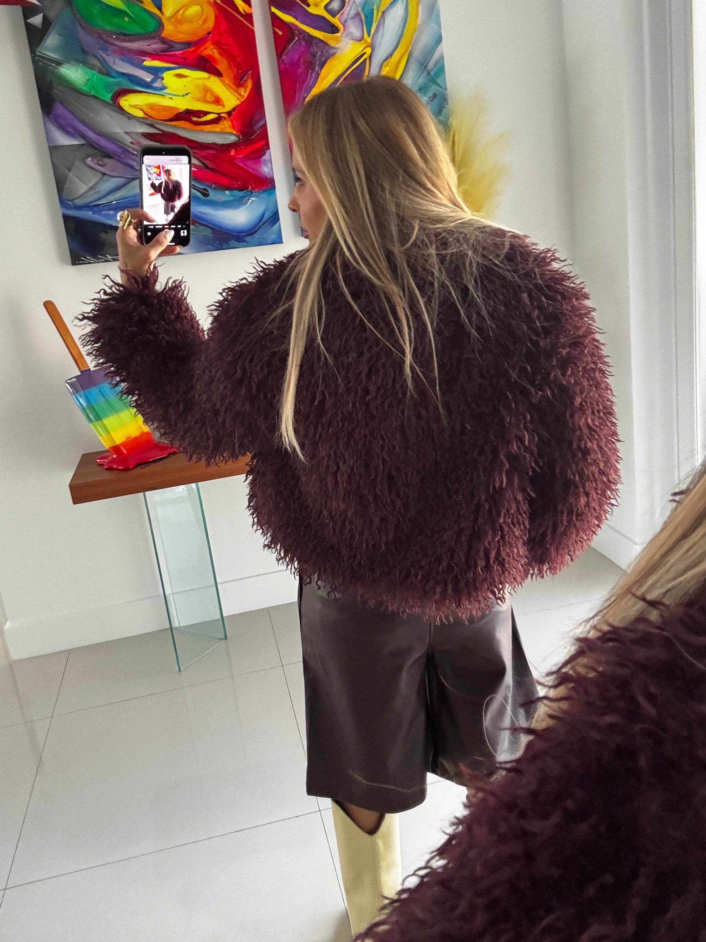 Jacket Wine Pelos