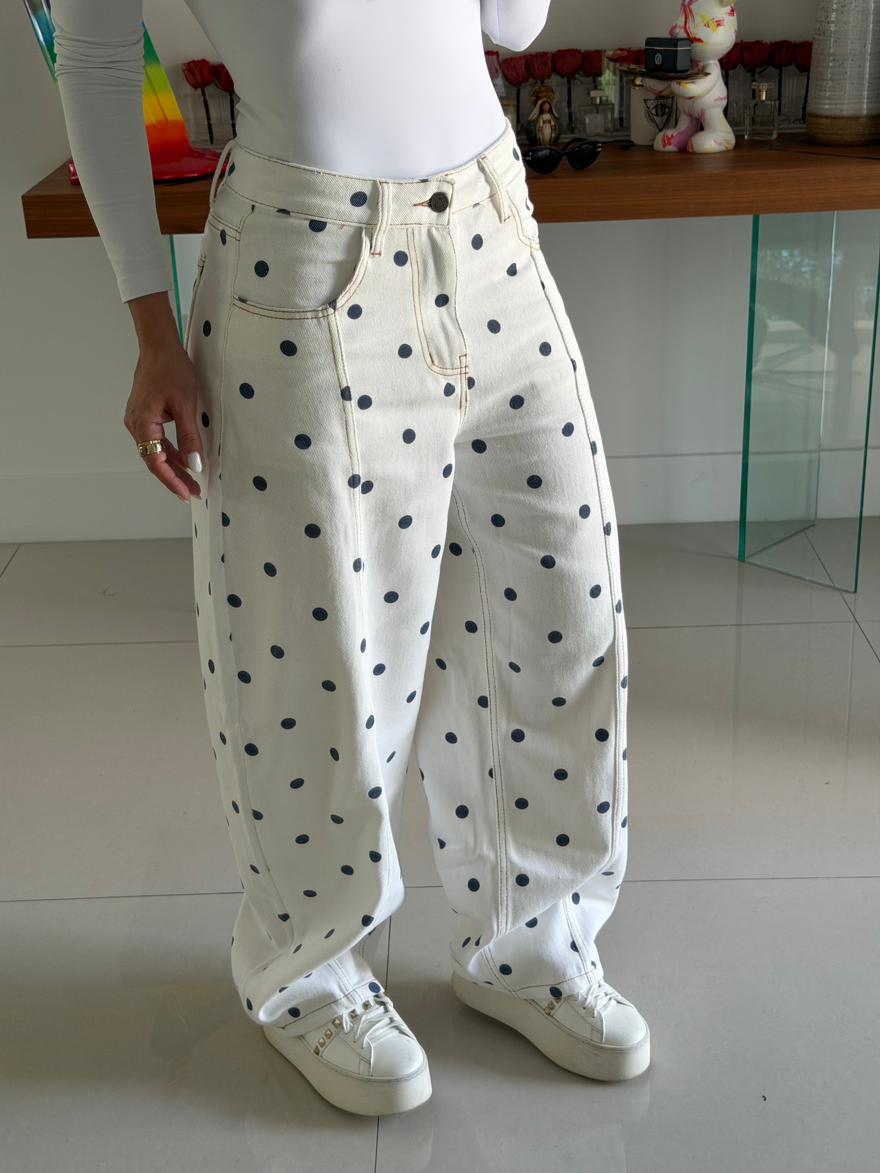 Jeans Polka Navy
