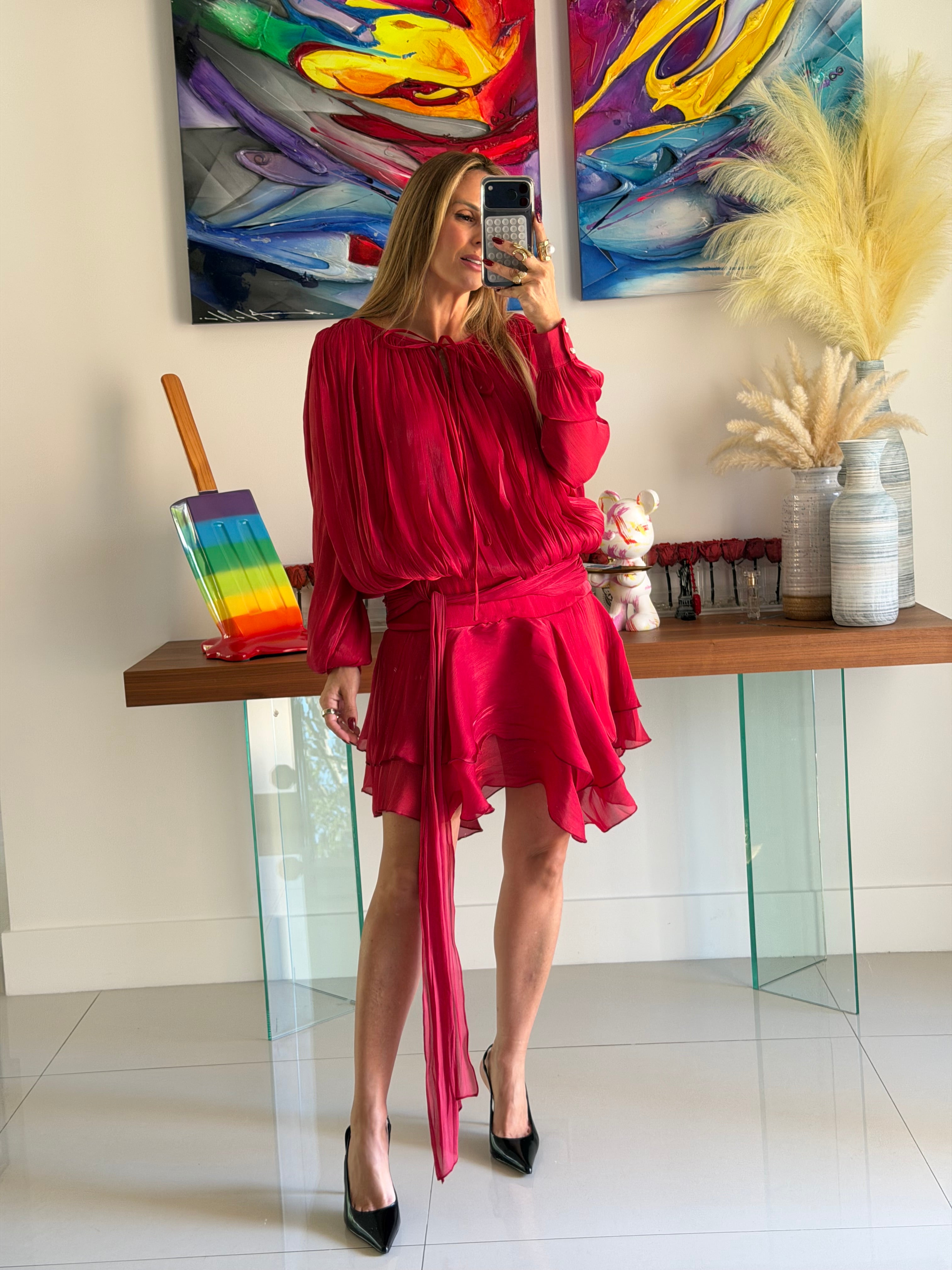Dress Red Boho
