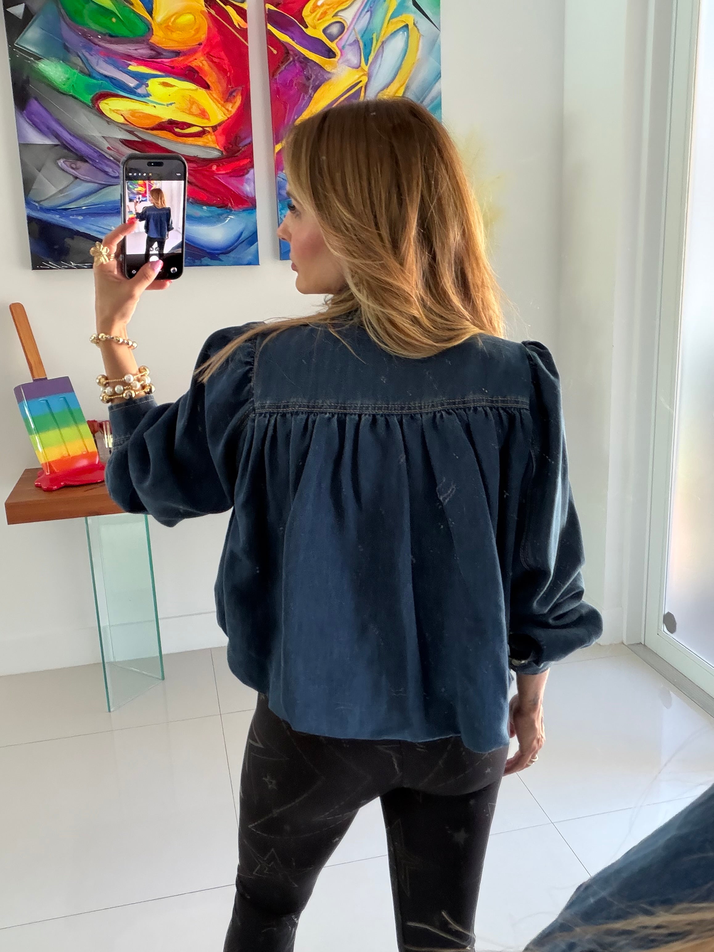 Jacket Denim Bomba