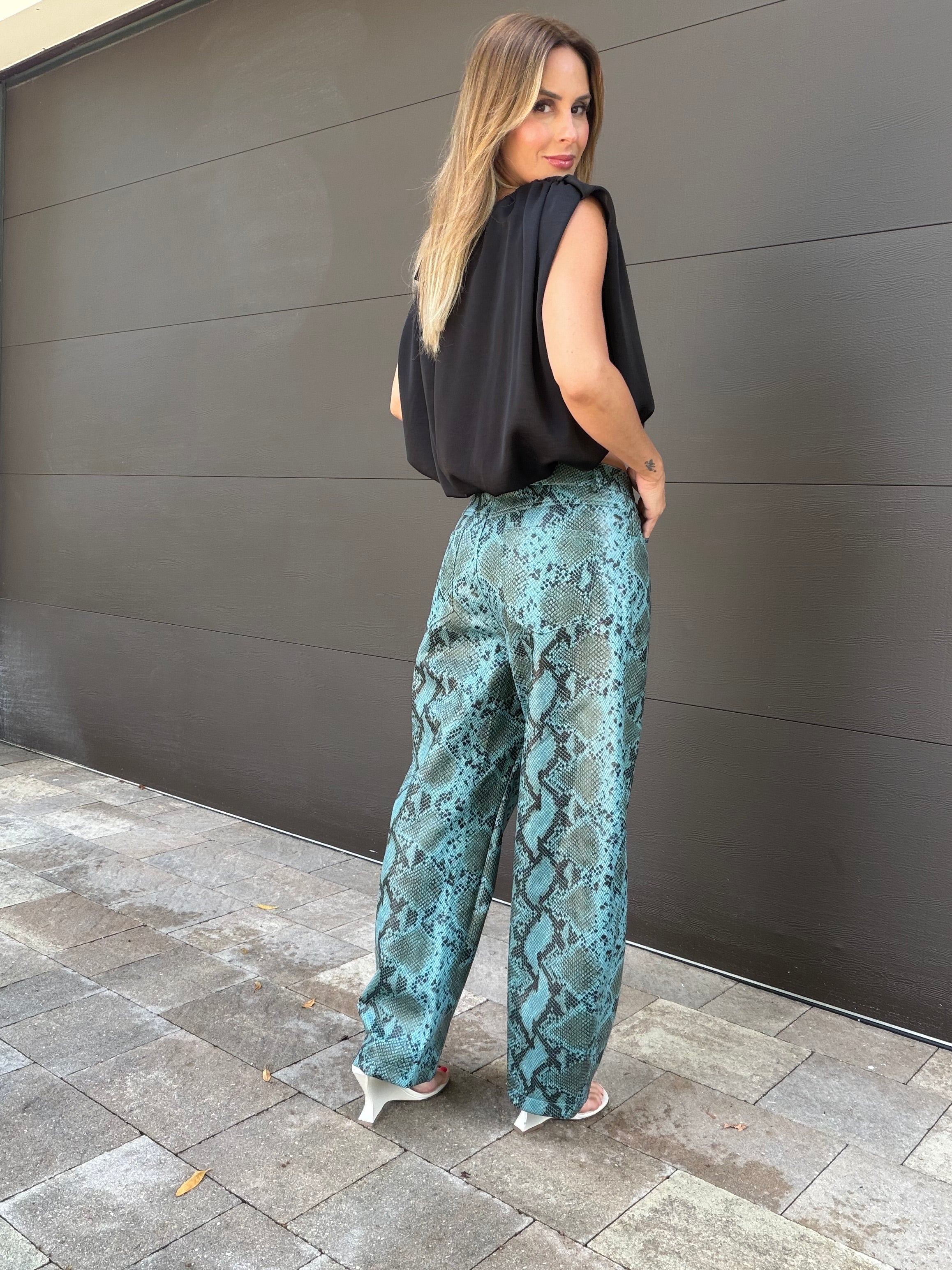 Pant Ita Cuero Snake
