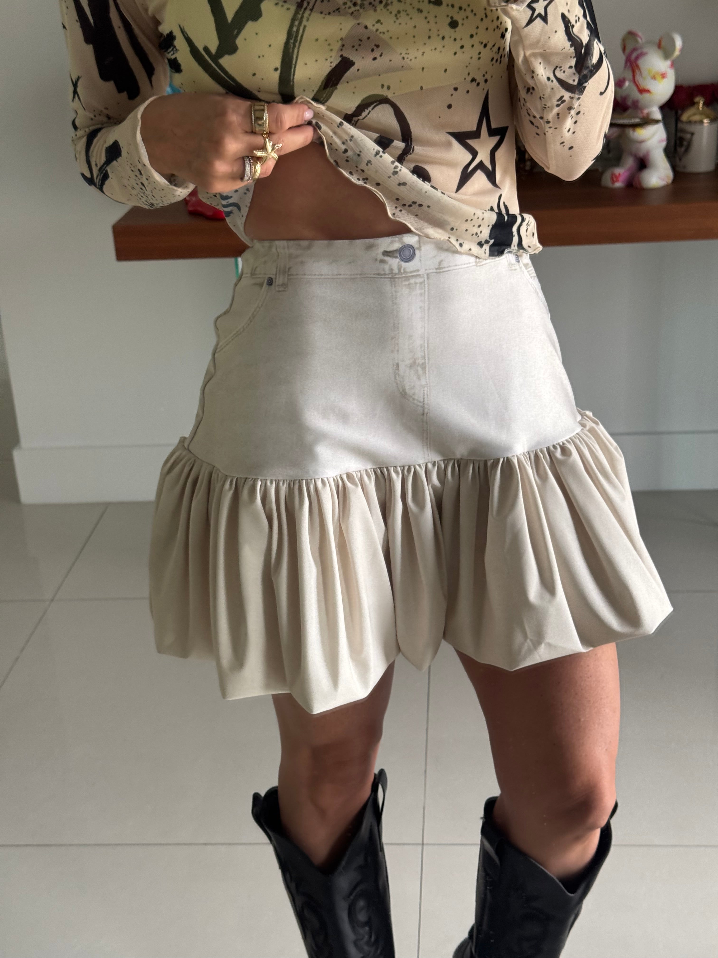 Skirt VSW Mini Vainilla
