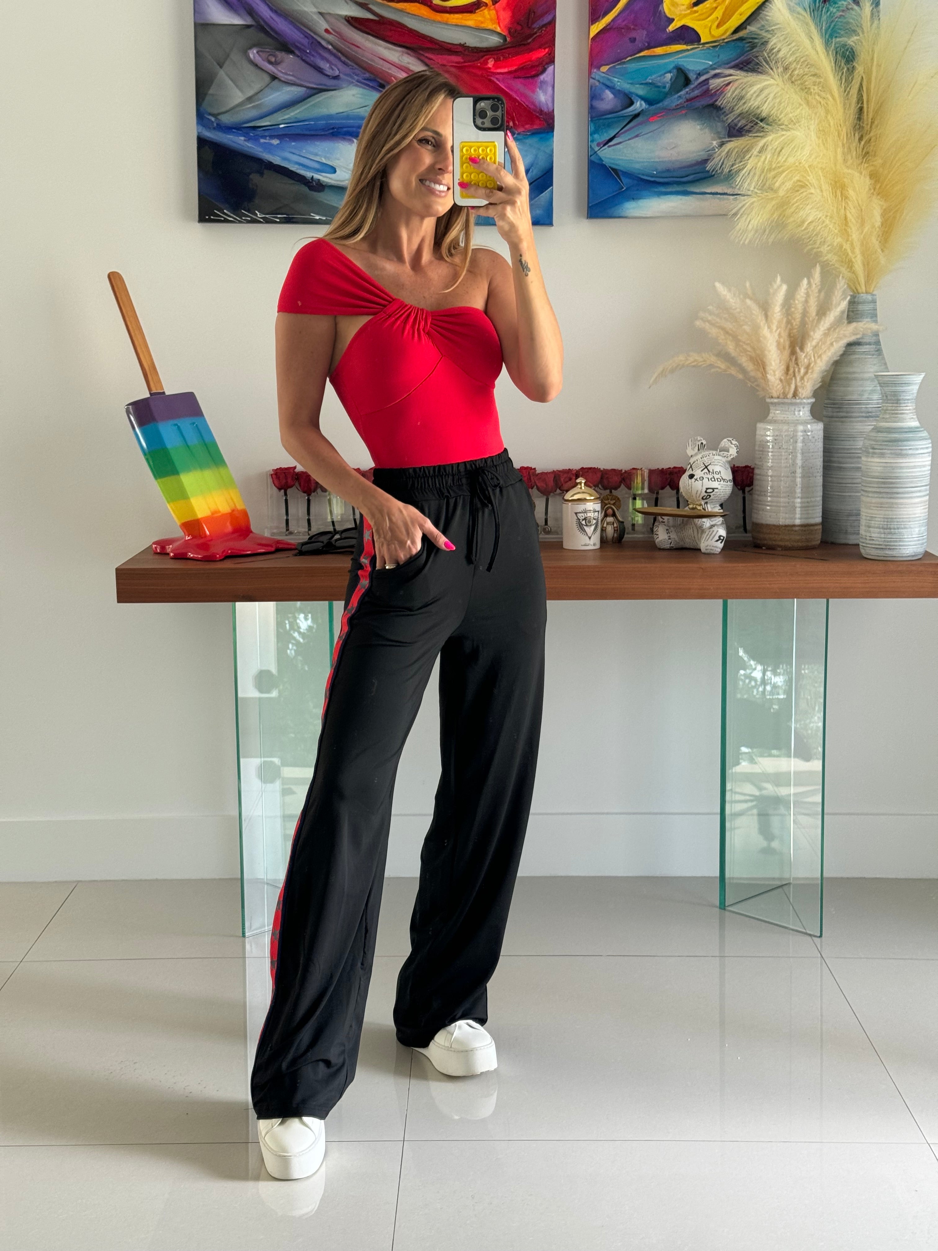 Pant Stars Red 22