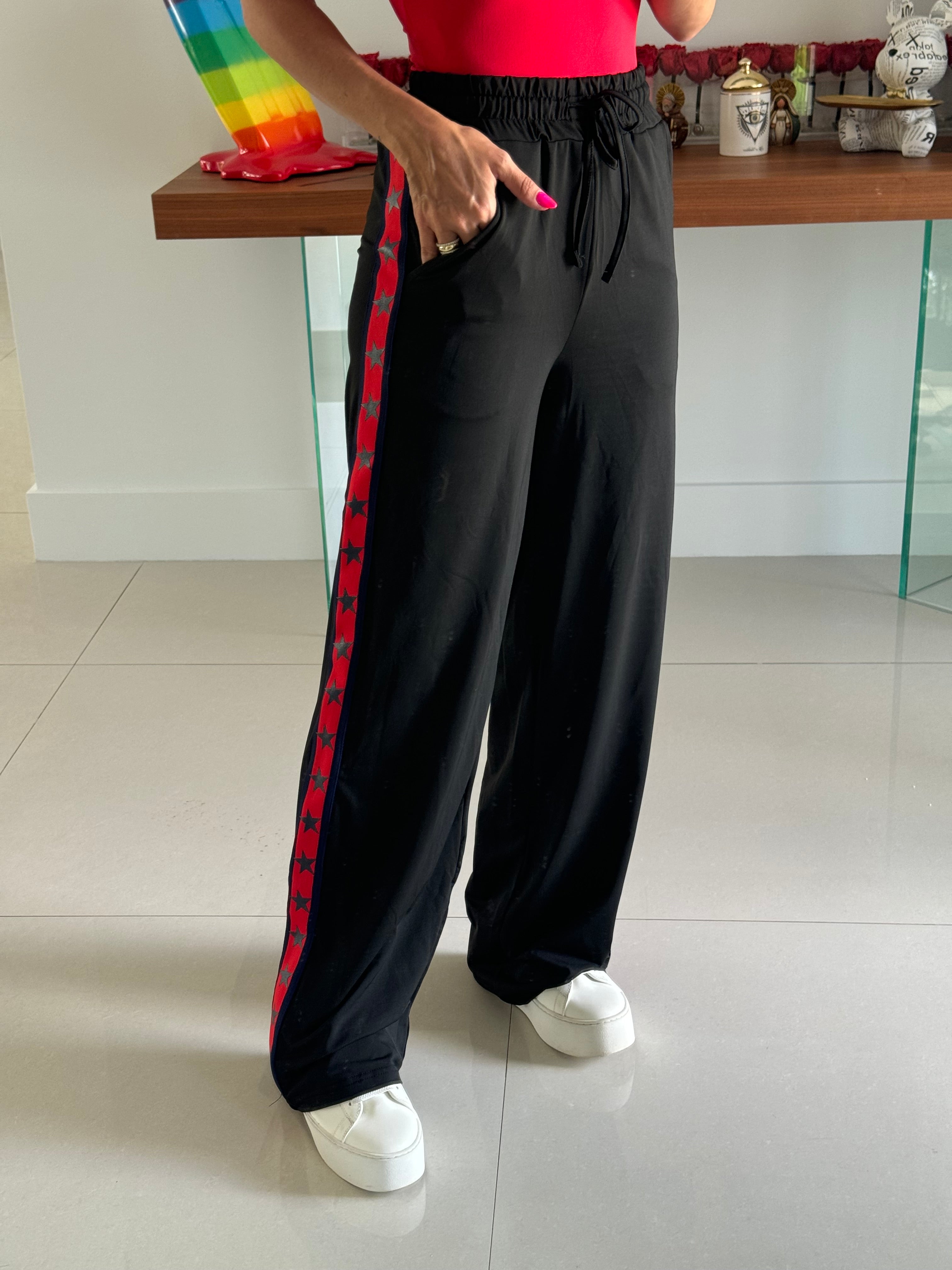 Pant Stars Red 22