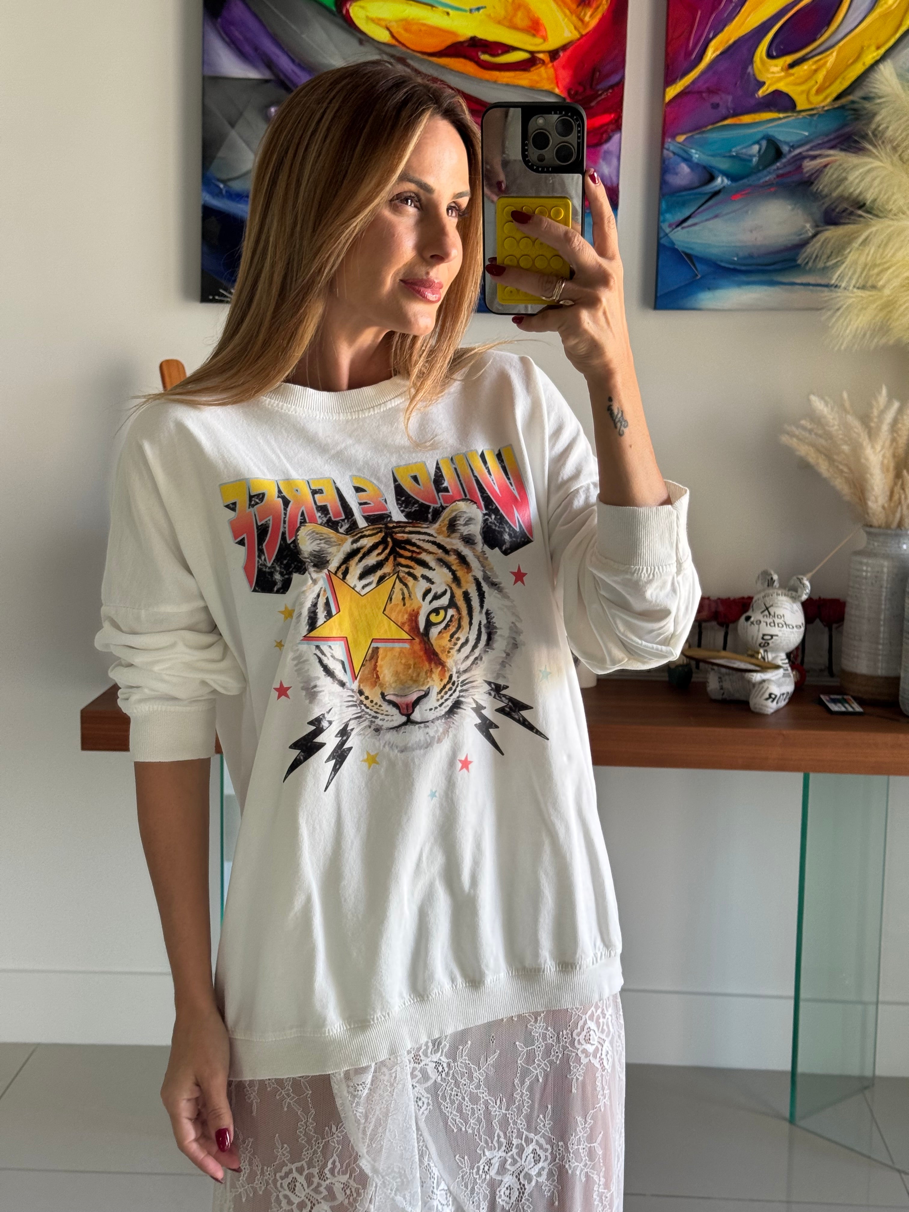 Sweater Tiger White