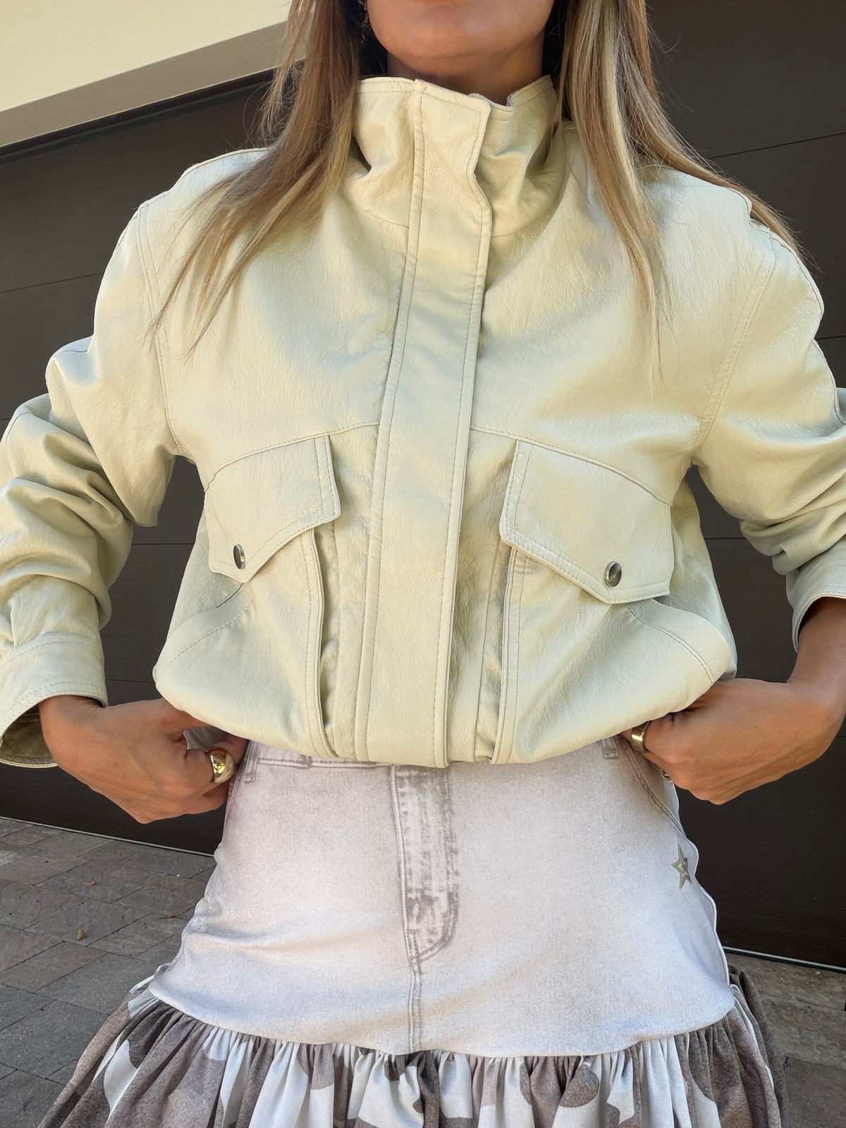 Jacket Cuero Viral