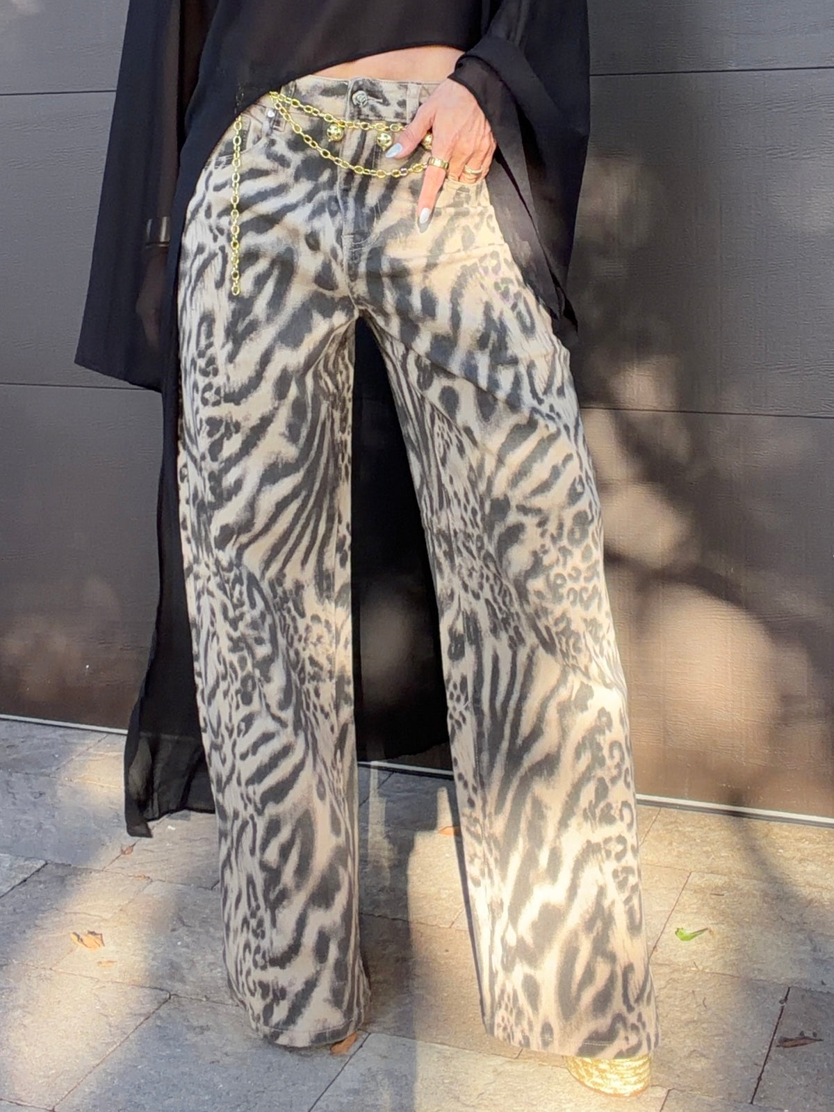 Jeans Zebra Cream