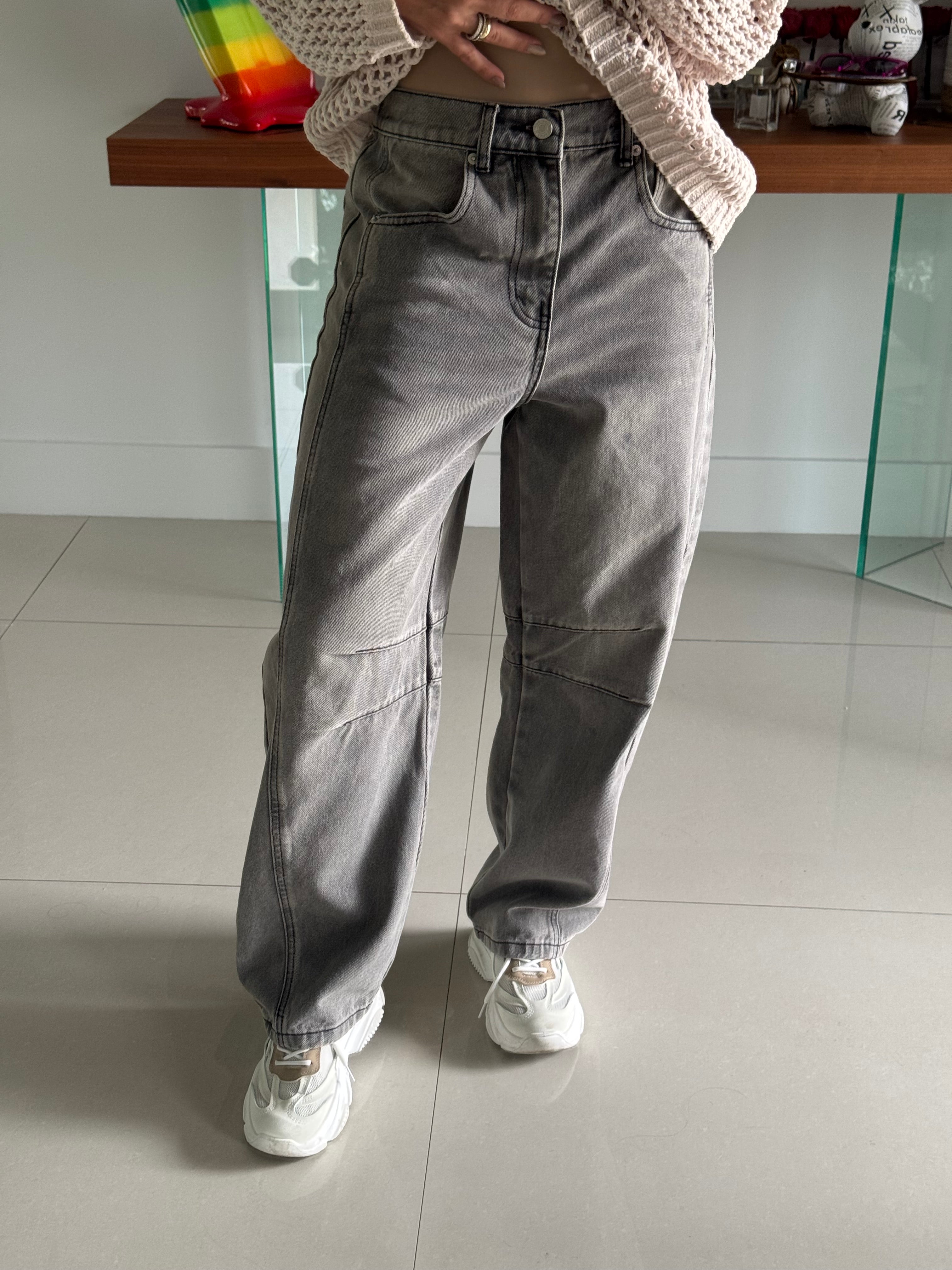 Jeans Barrel Nero