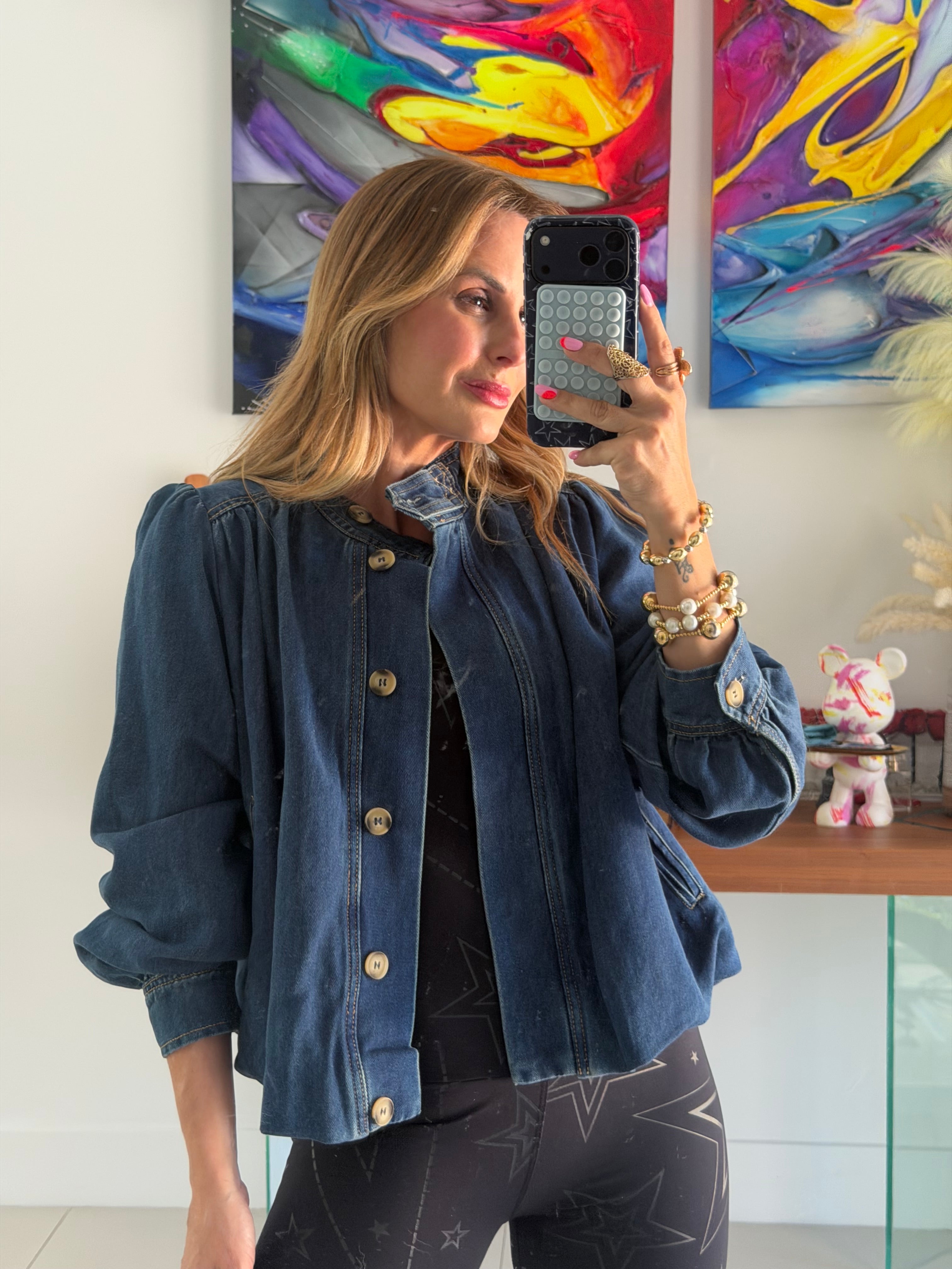 Jacket Denim Bomba