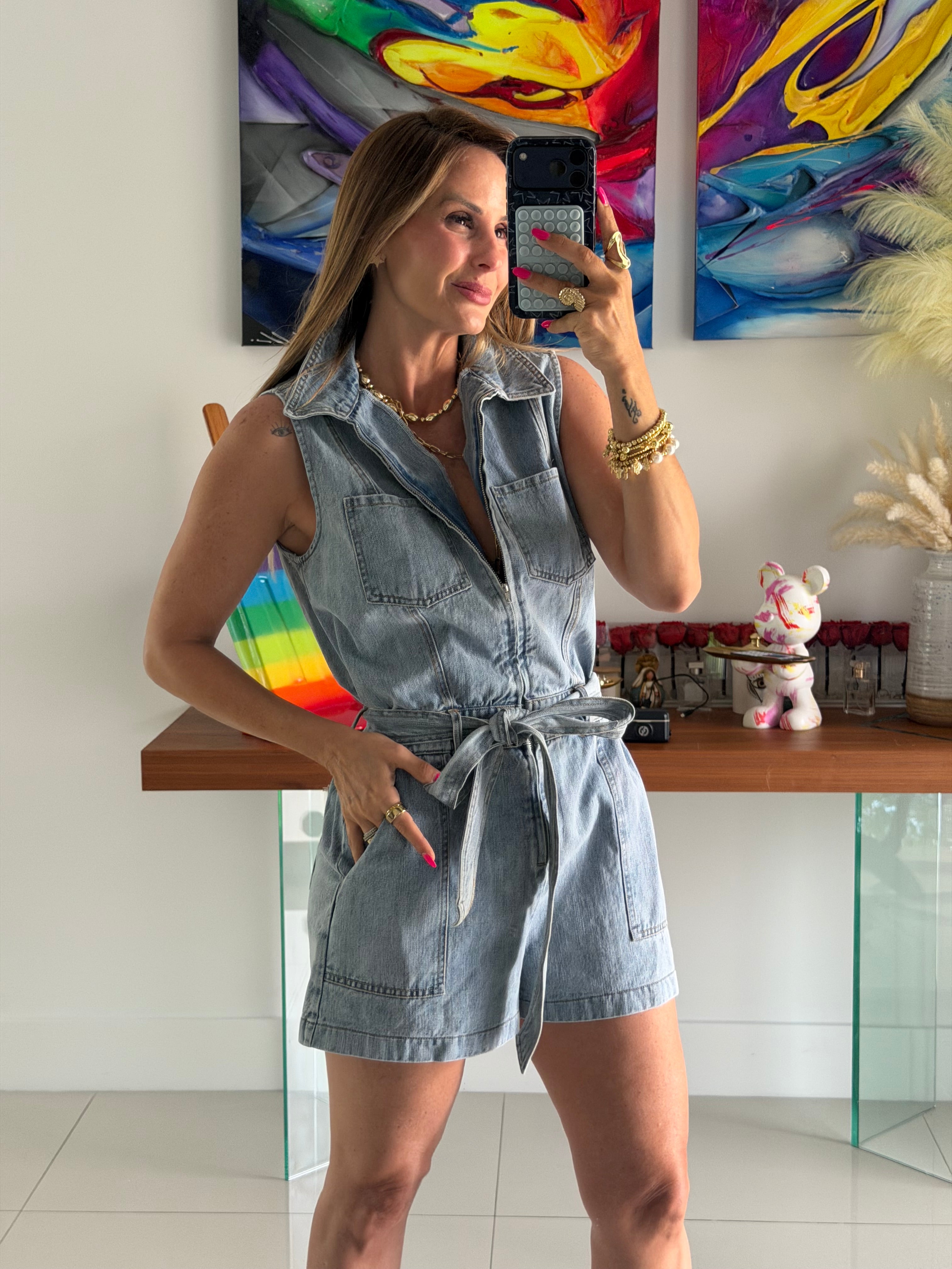 Romper Denim 7