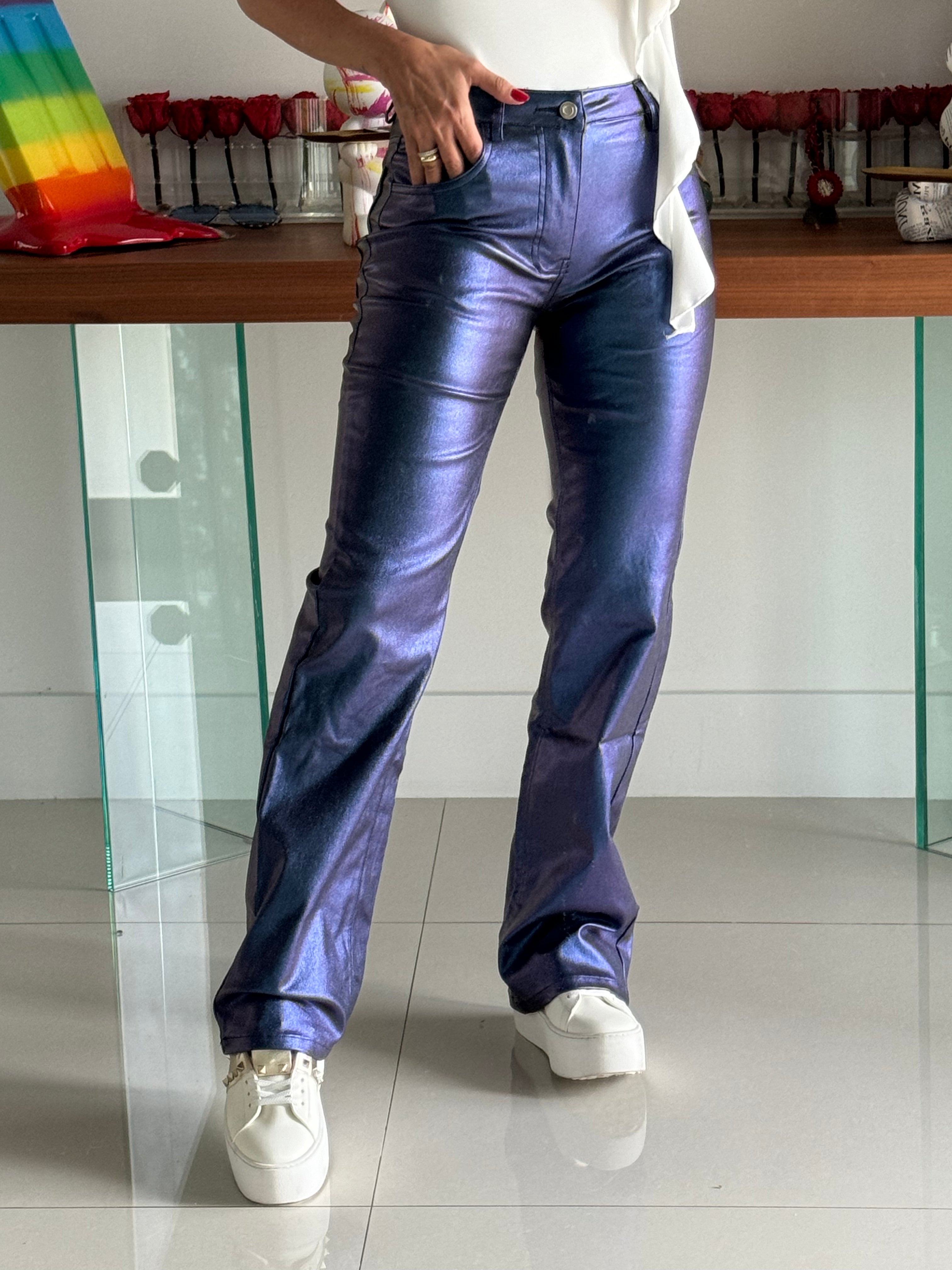 Pant Metalic Royal