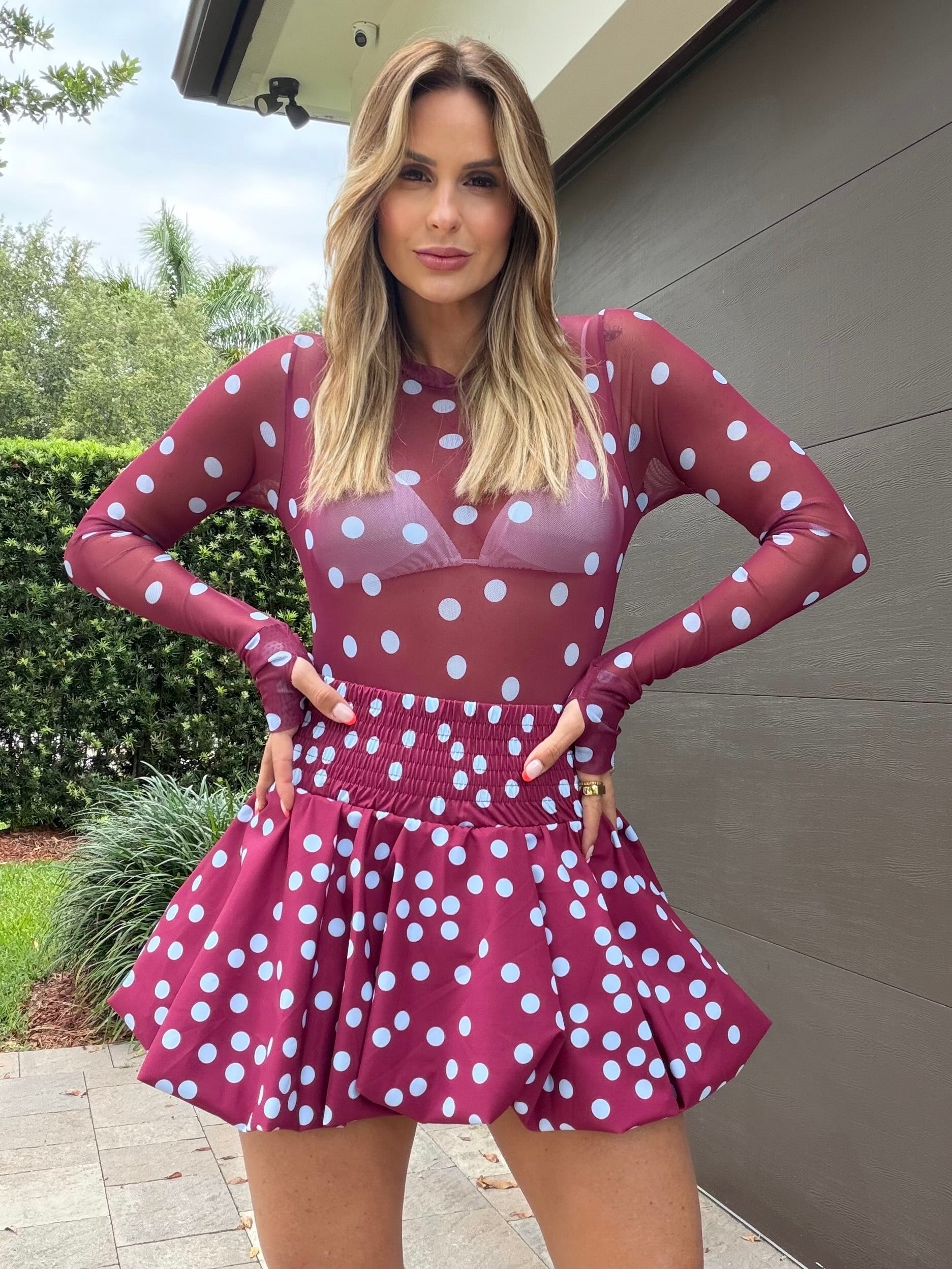 Bodysuit VSW Polka 90 (pre orden negro y beige)