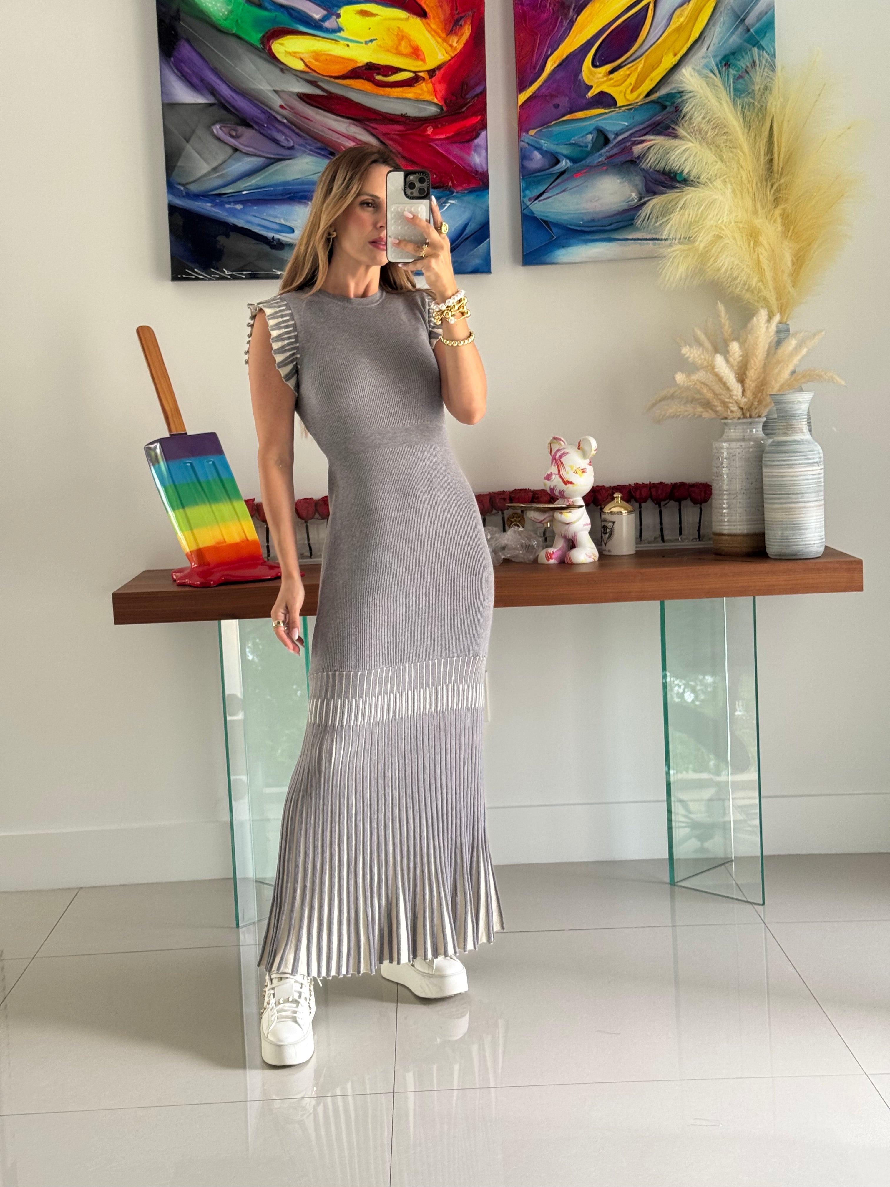 Dress Black White