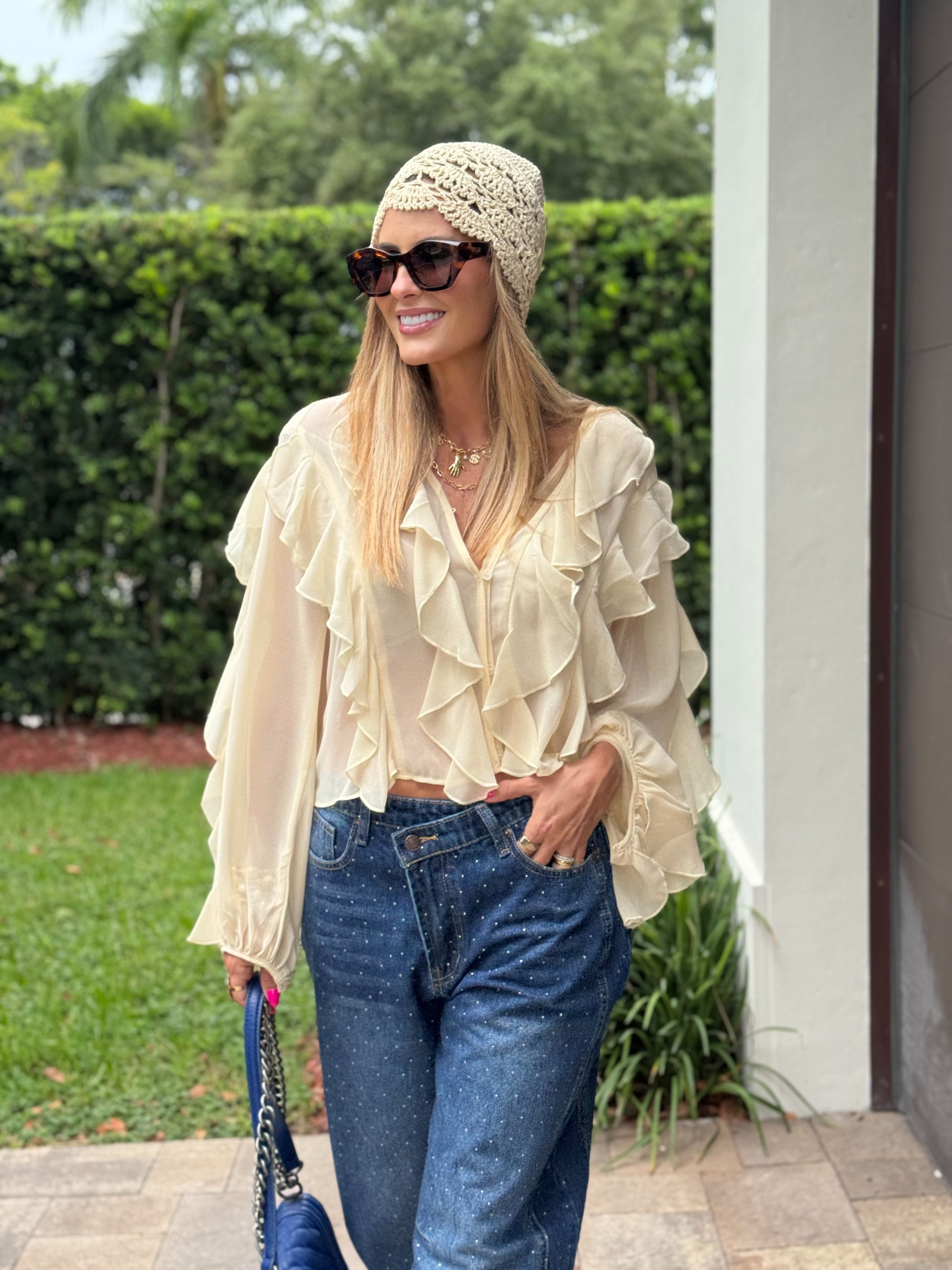 Top Boho Vainilla