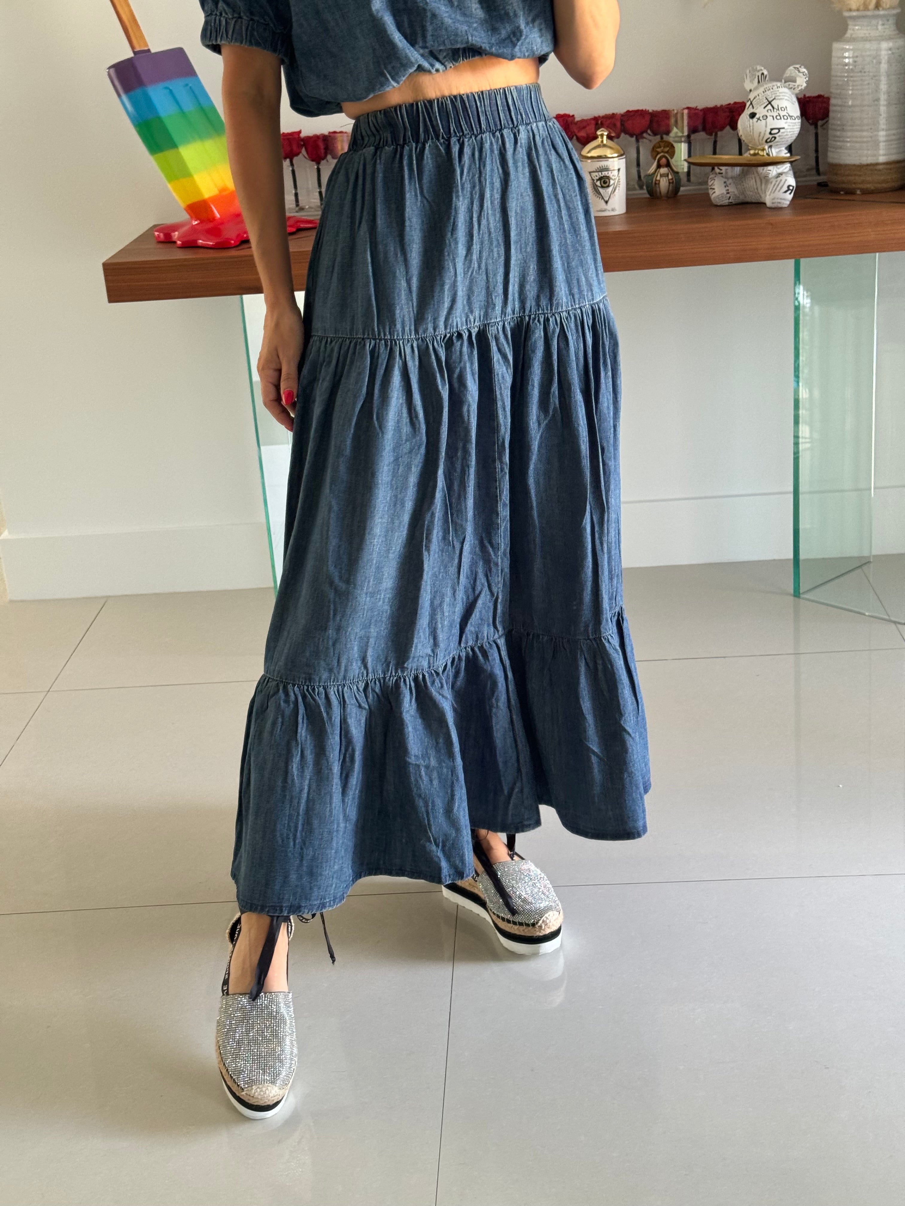 Set Denim Skirt