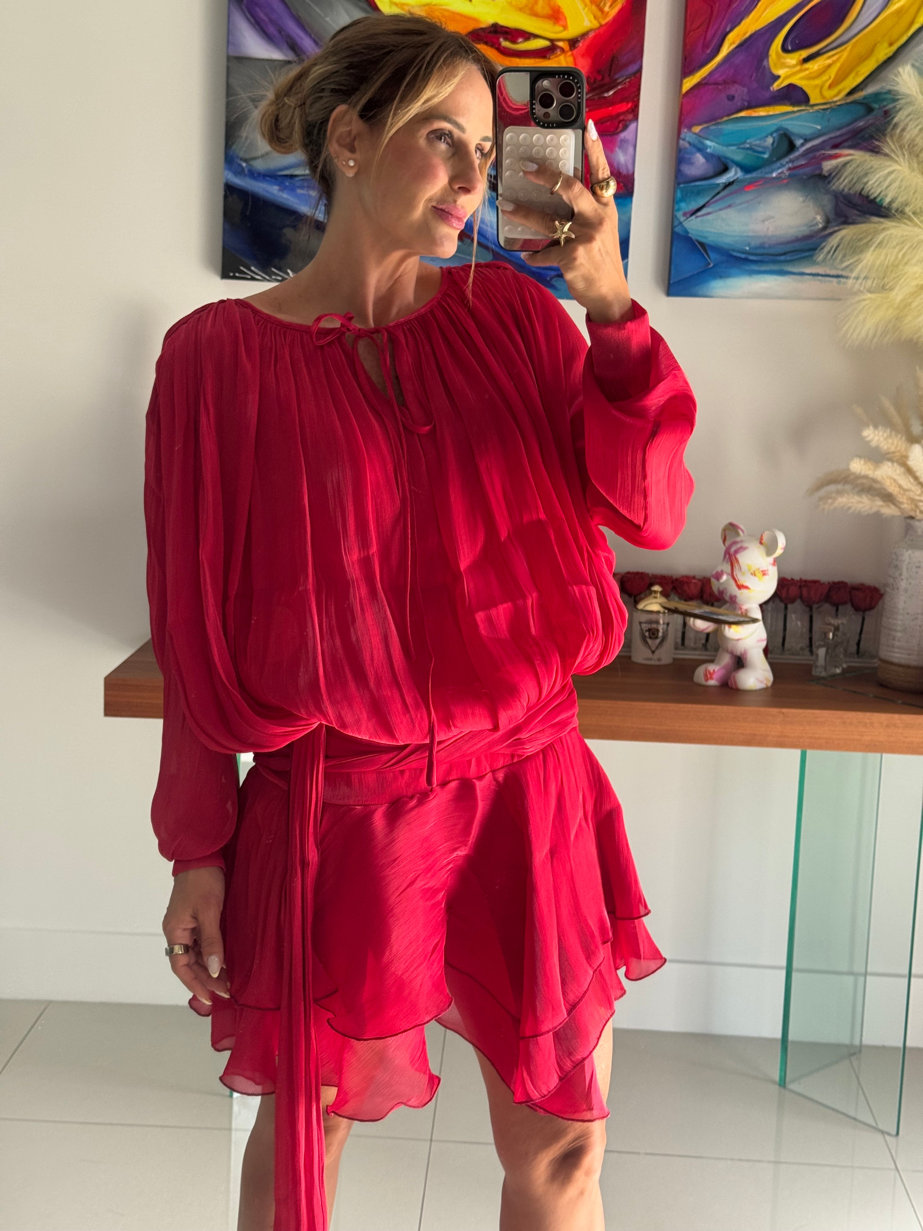 Dress Red Boho