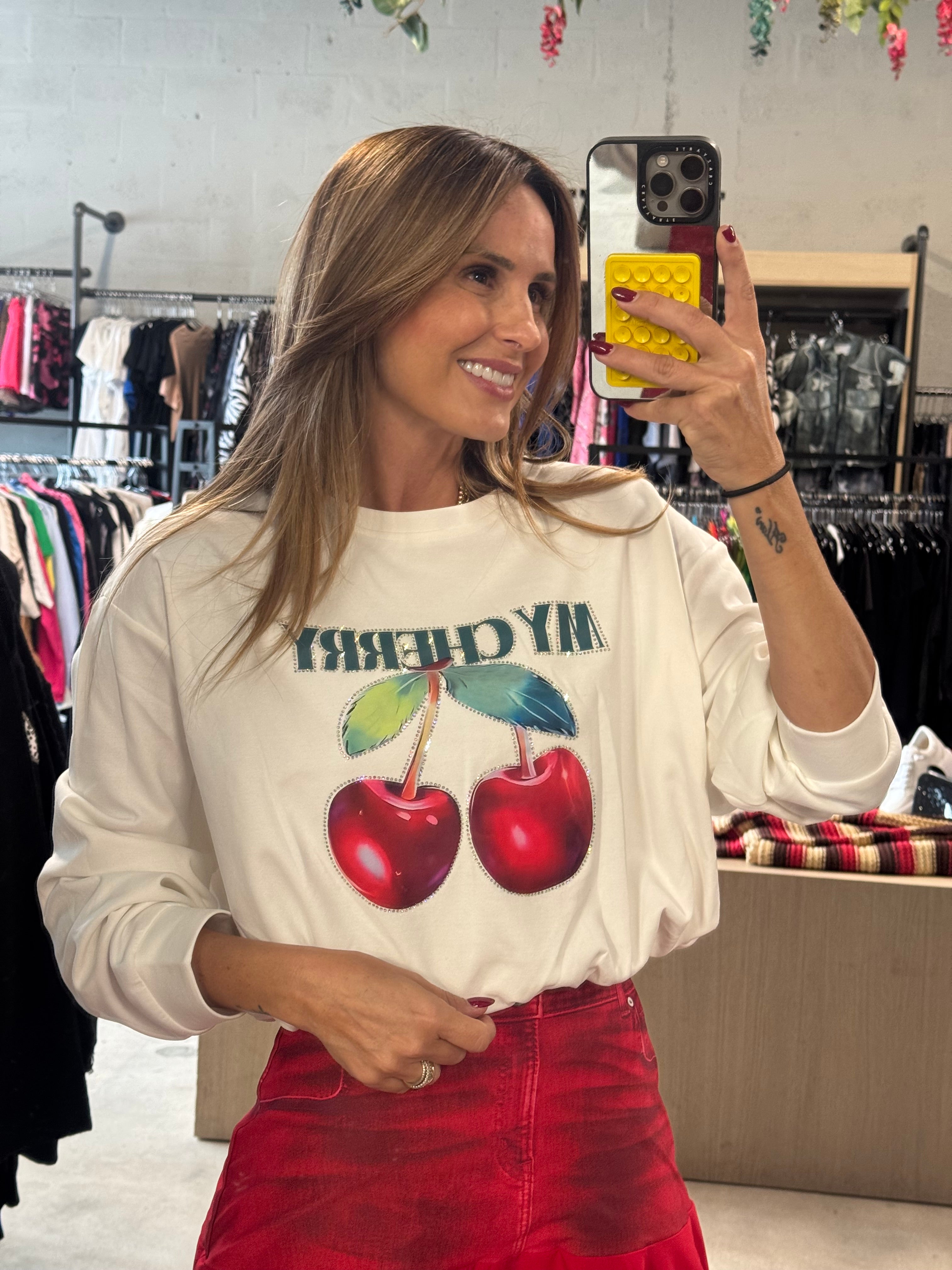 Sweater Crop My Cherry