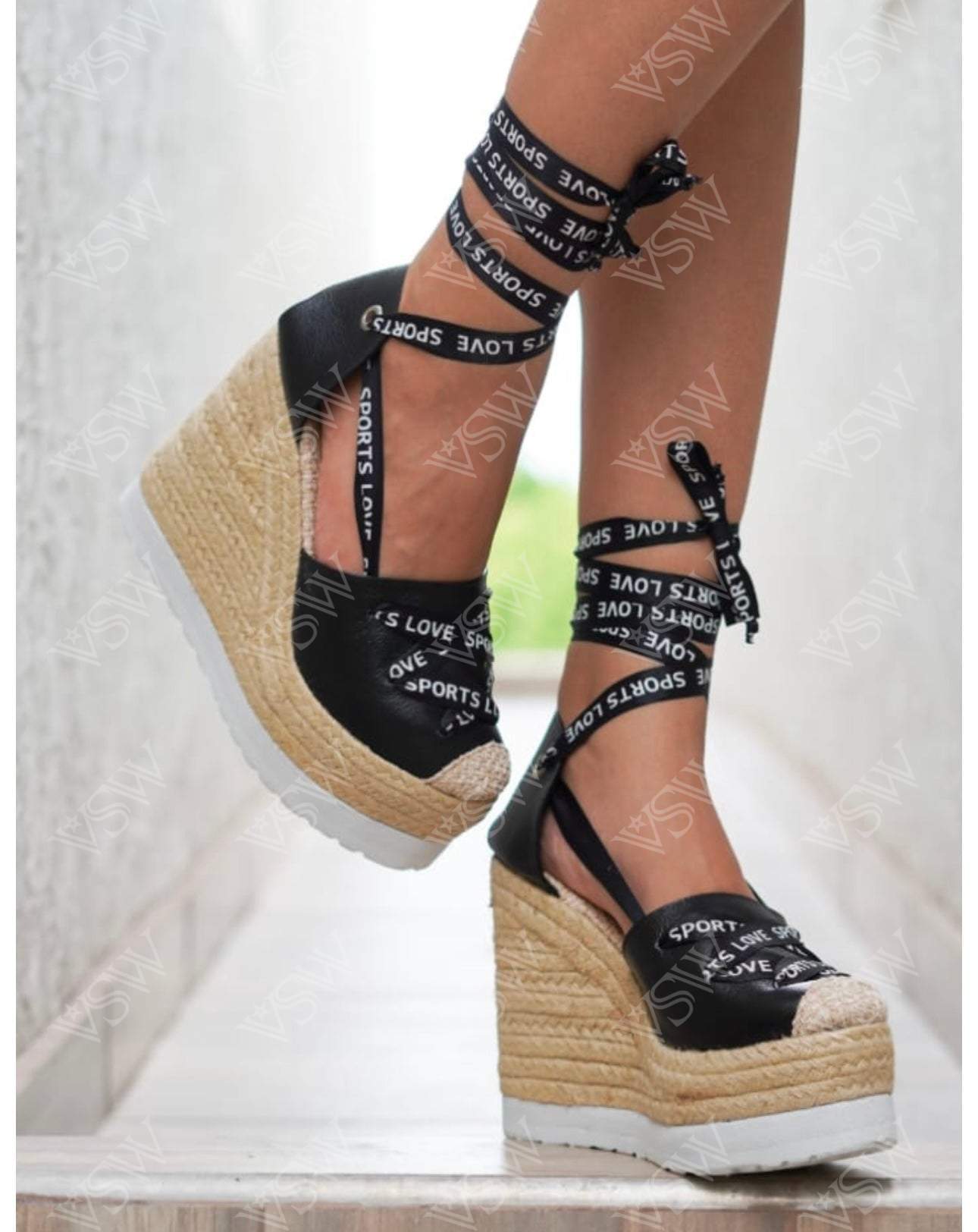 Espadrillas VSW Black Love - Shoes from [store] by VSW - 