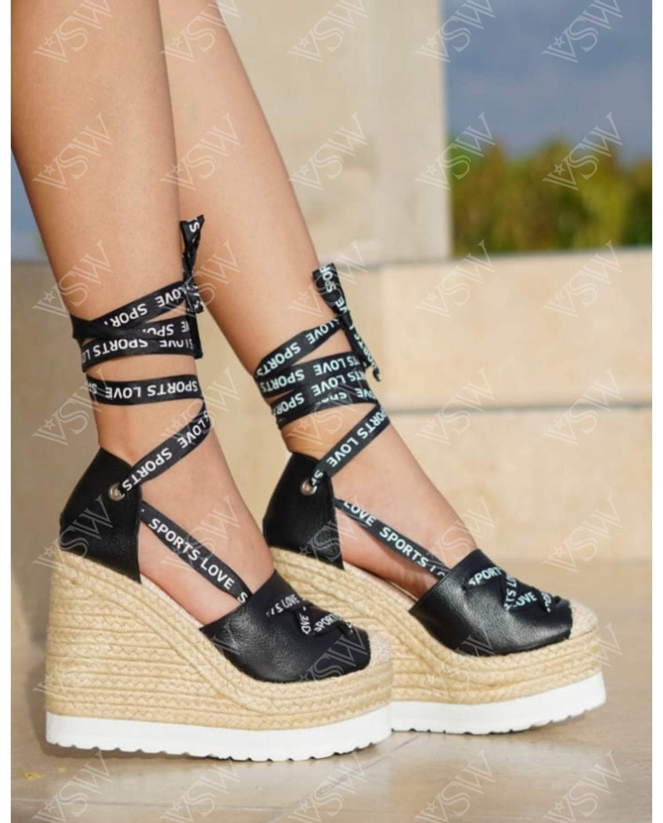 Espadrillas VSW Black Love - Shoes from [store] by VSW - 